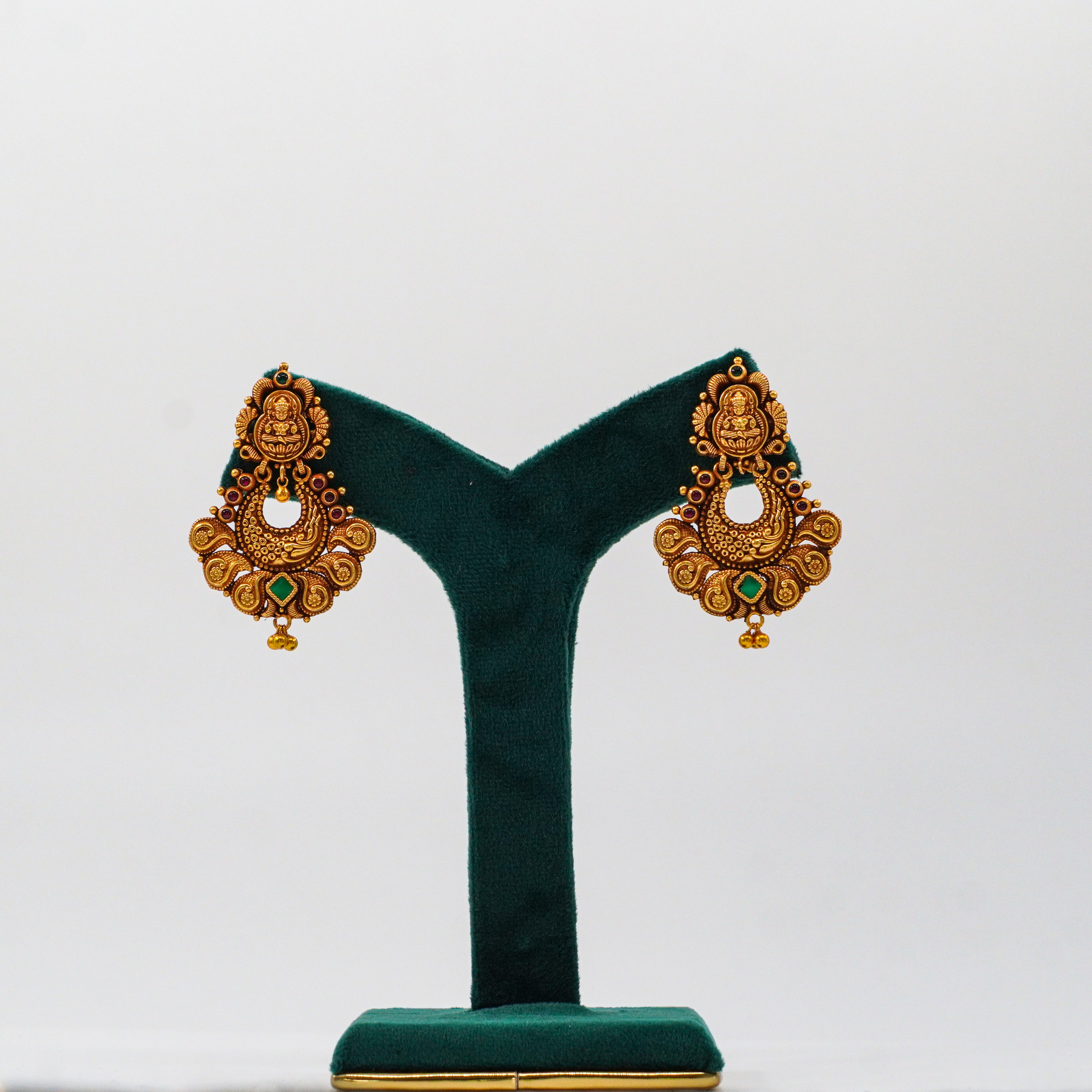 Raag Silver Jewellery Basheerbagh - Lakshmi Temple Jhumka Earrings