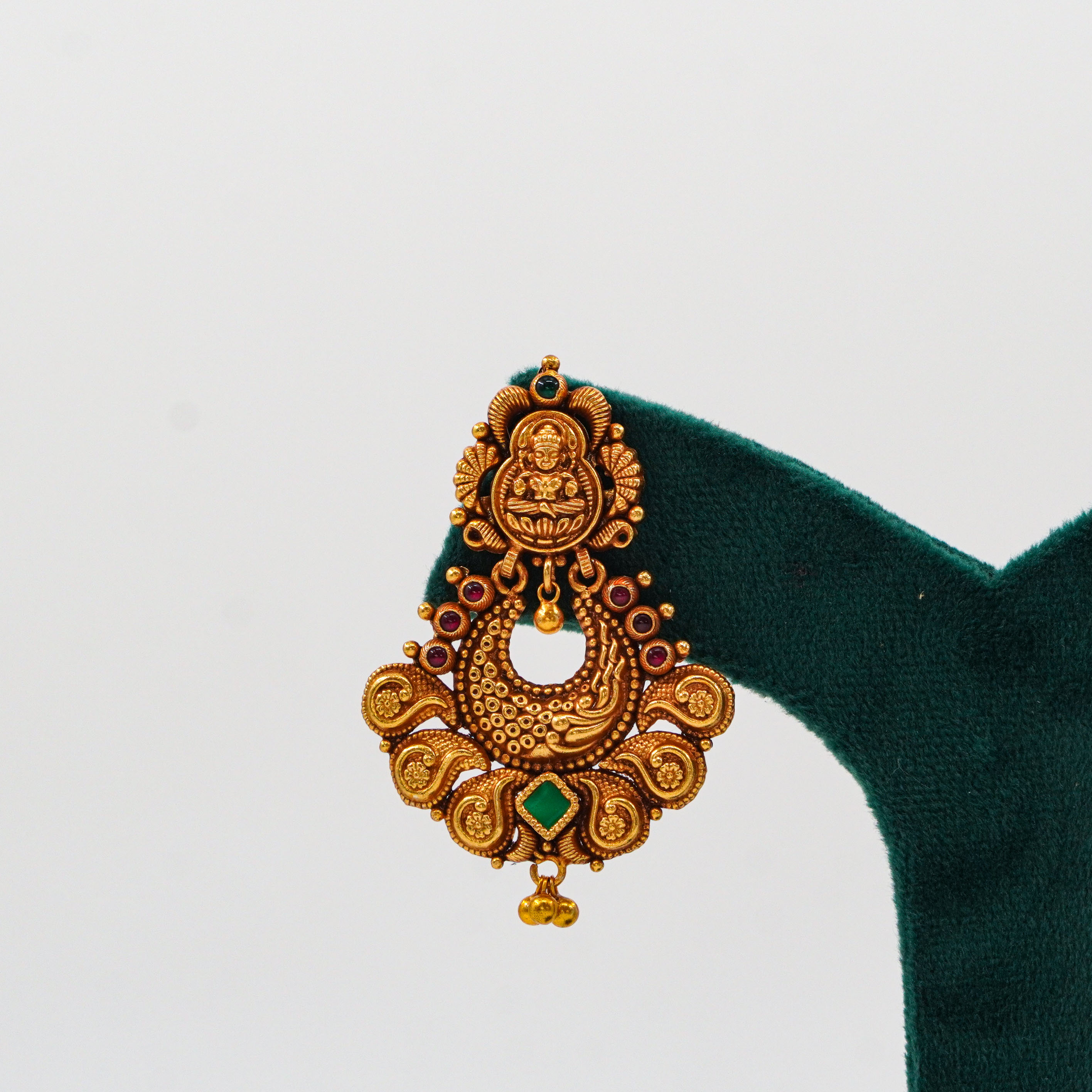 Raag Silver Jewellery Basheerbagh - Lakshmi Temple Jhumka Earrings