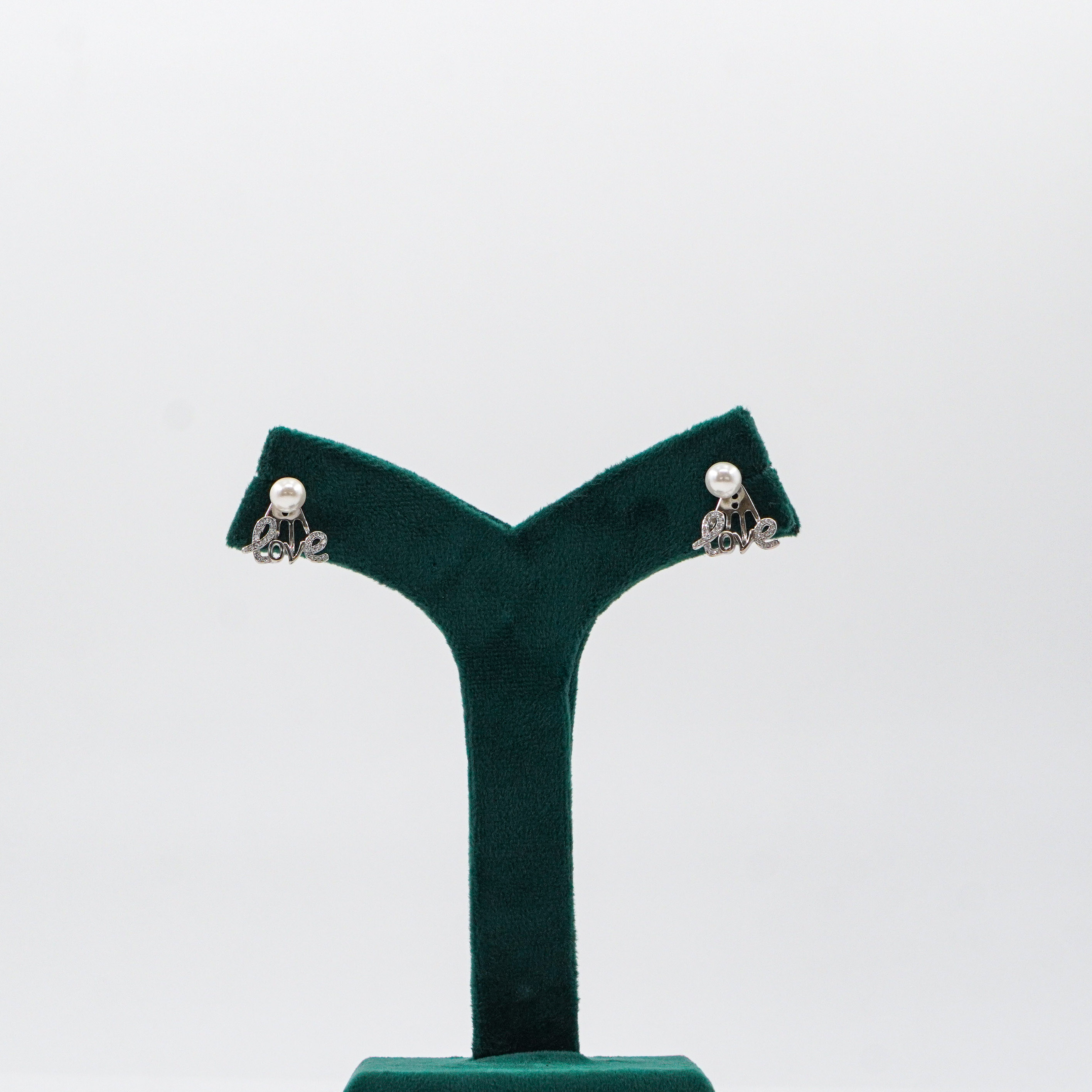 Silver Love Earrings