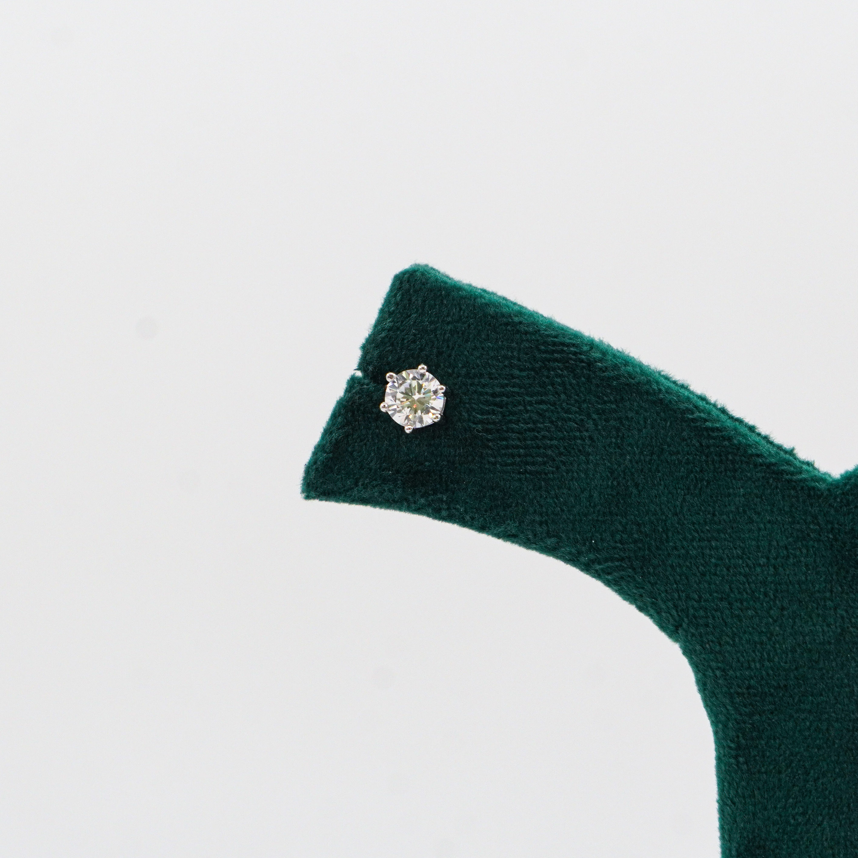 Silver Solitaire Studs
