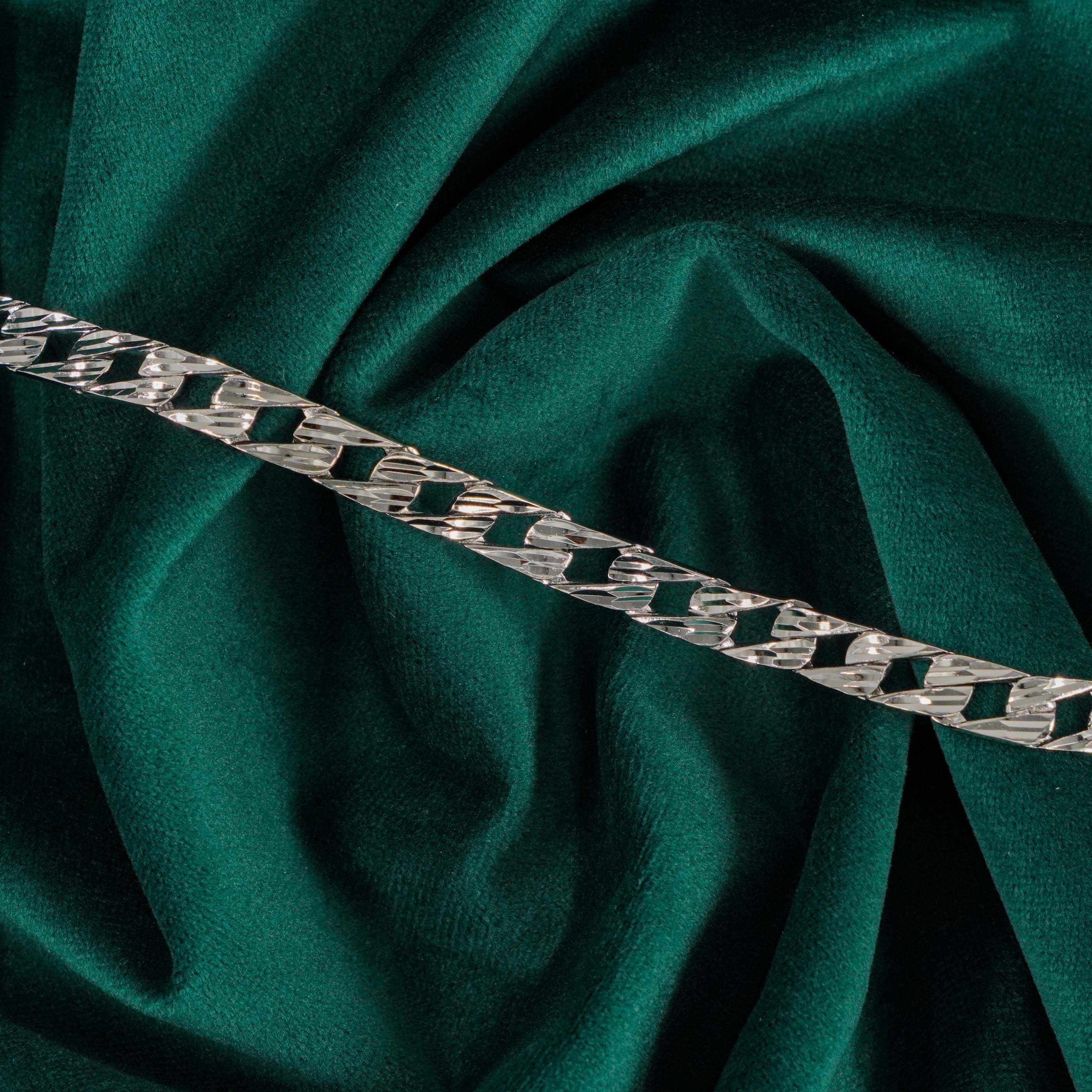 Raag Silver Jewellery Basheerbagh - Silver Interlocking Bracelet
