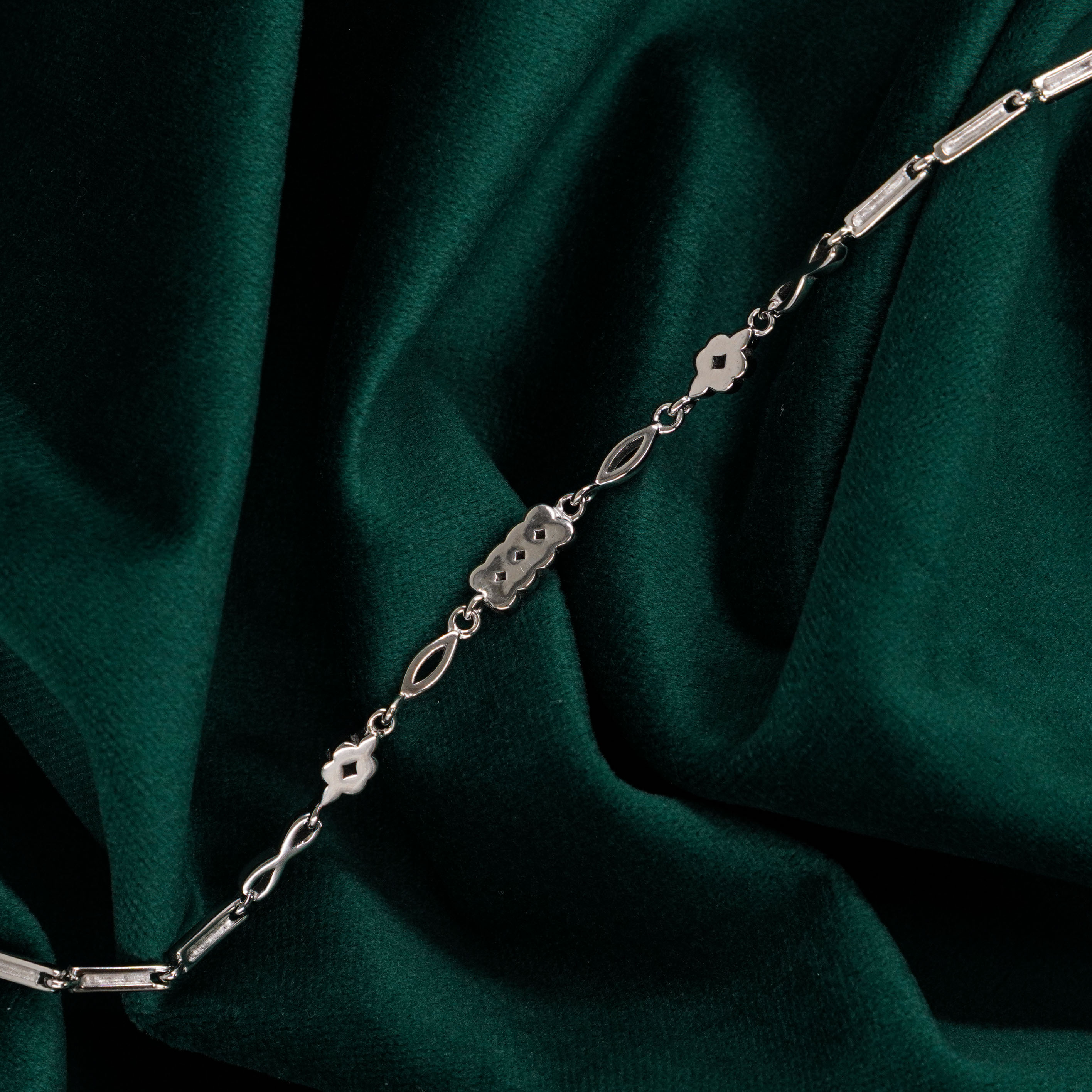 Raag Silver Jewellery Basheerbagh - Silver Link Bracelet