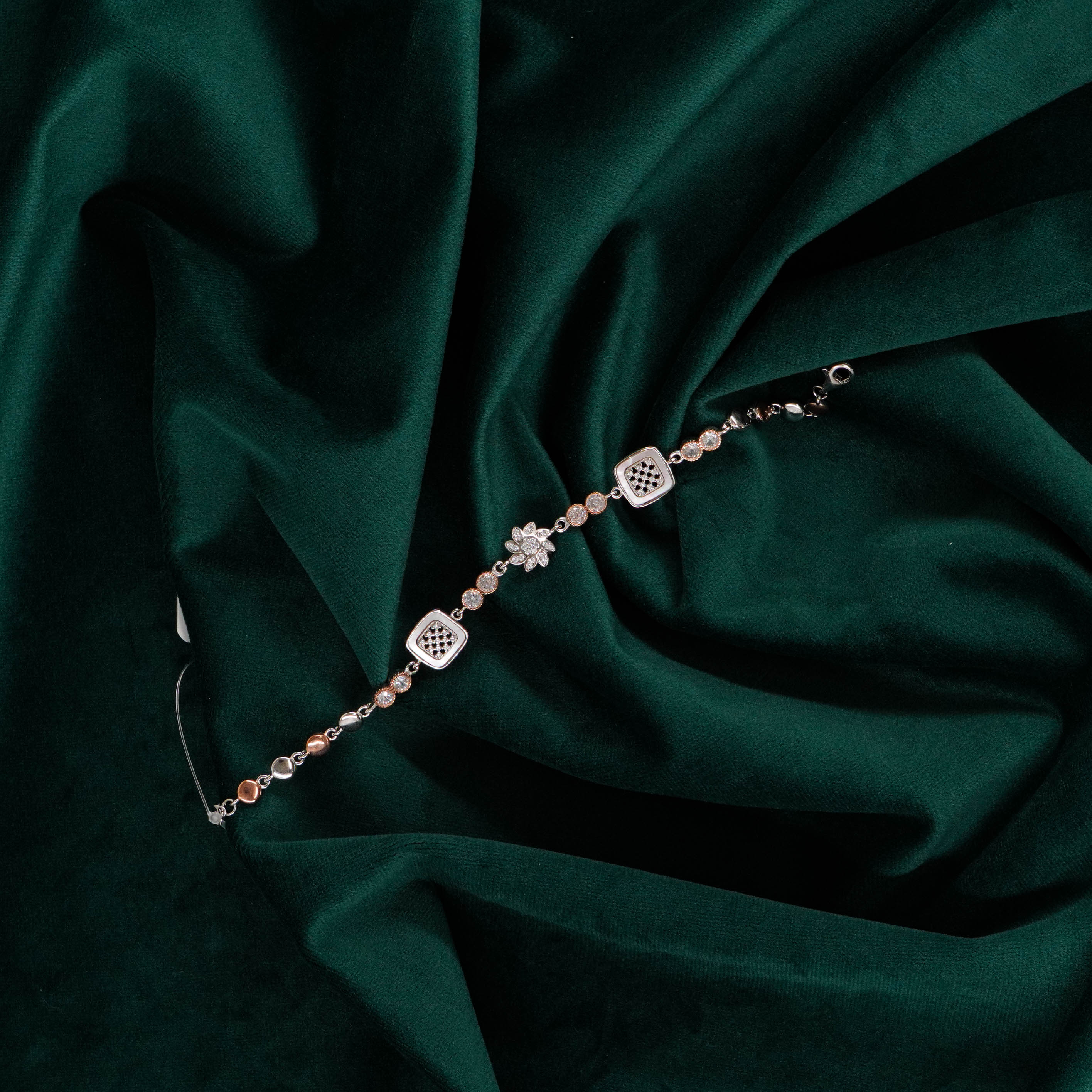 Floral Square Bracelet