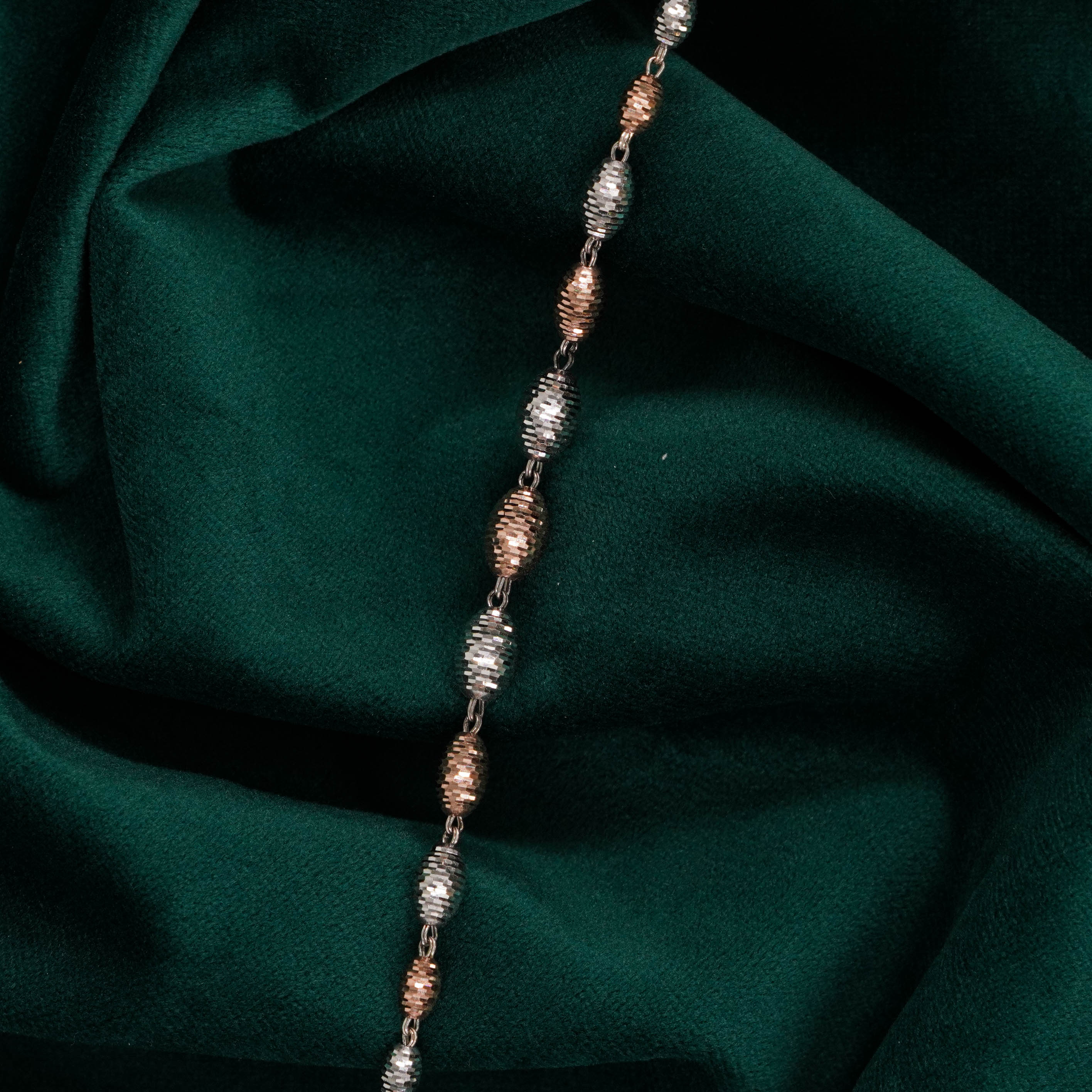 Raag Silver Jewellery Basheerbagh - Two Tone Bracelet