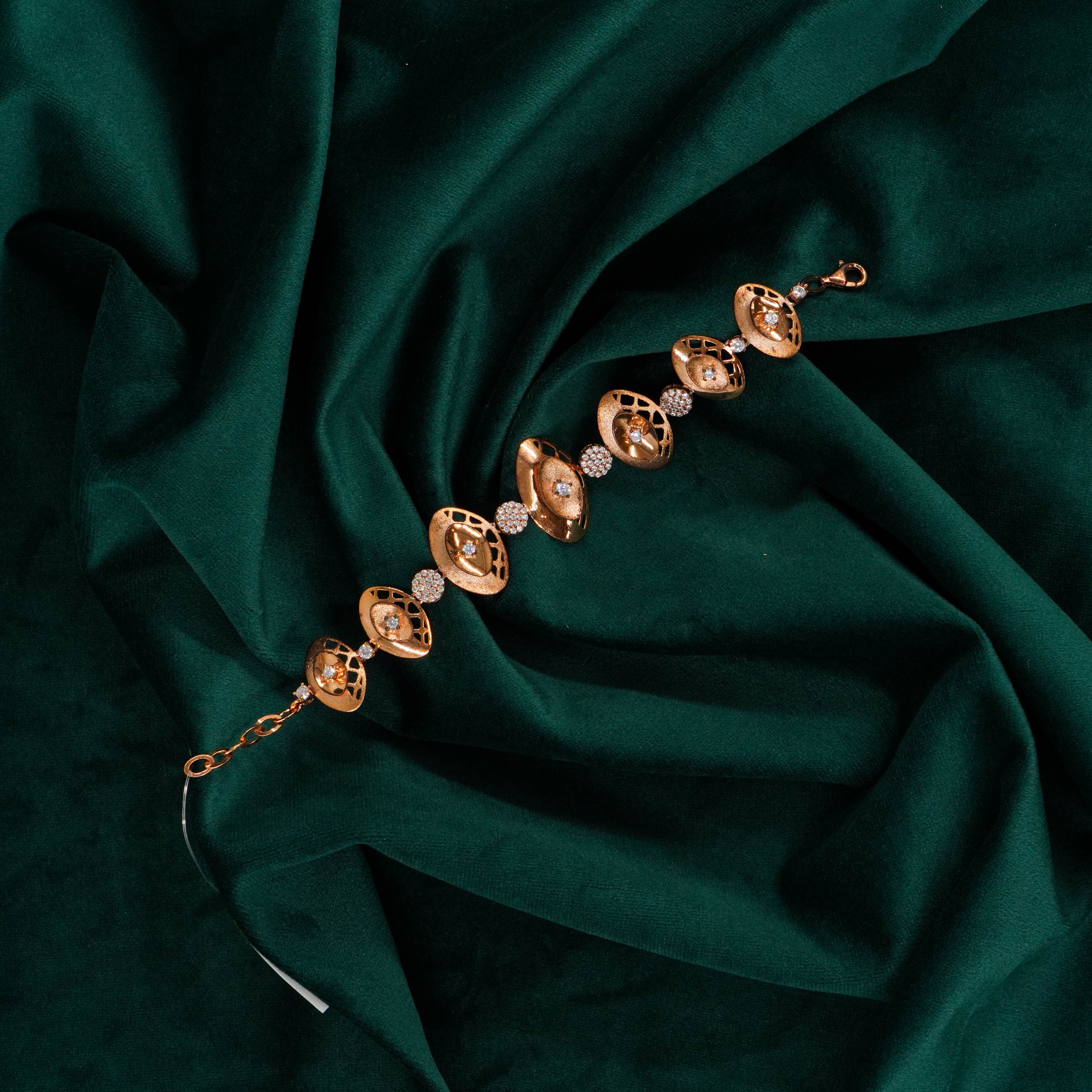 Rose Gold Oval Bracelet
