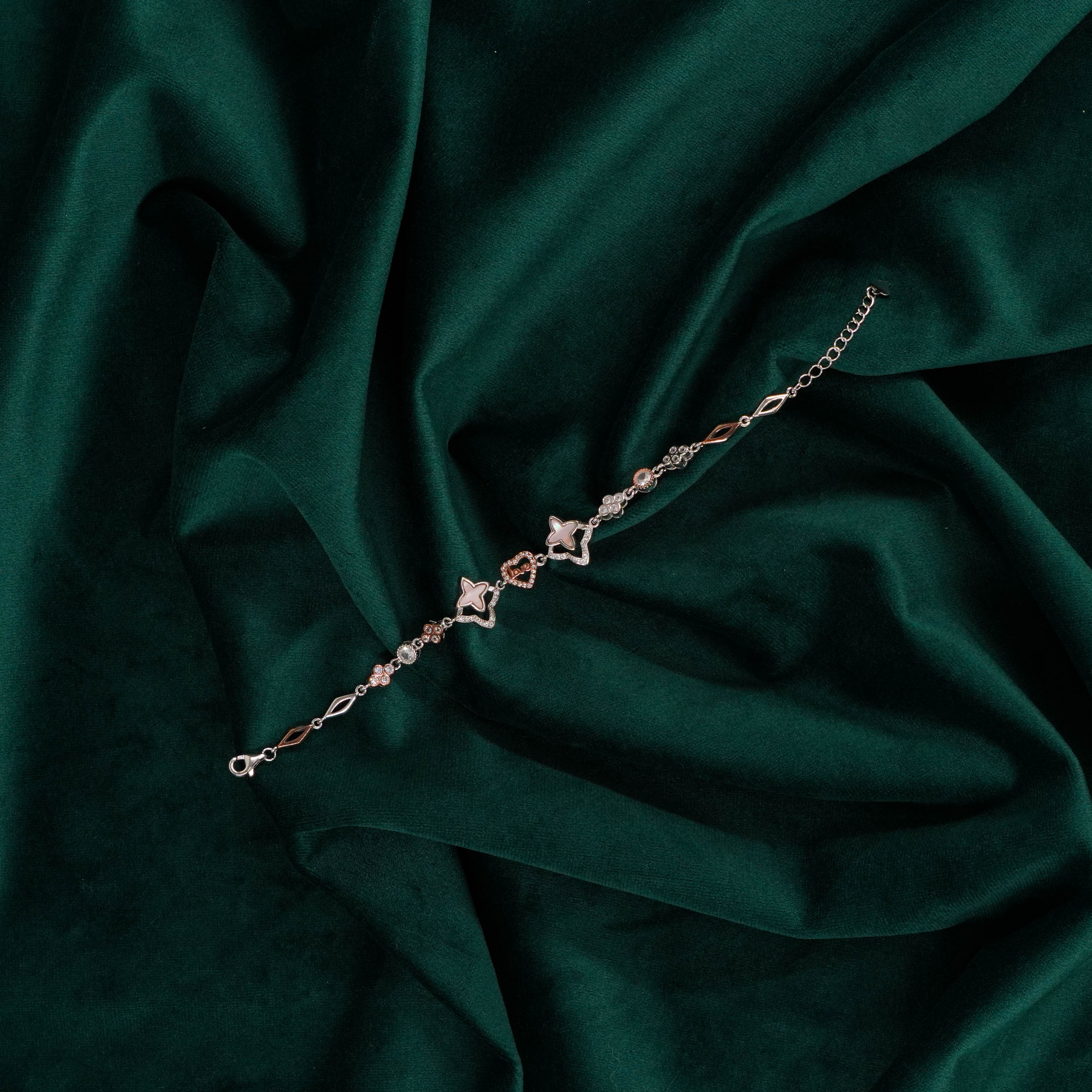 Rose Gold Charm Bracelet