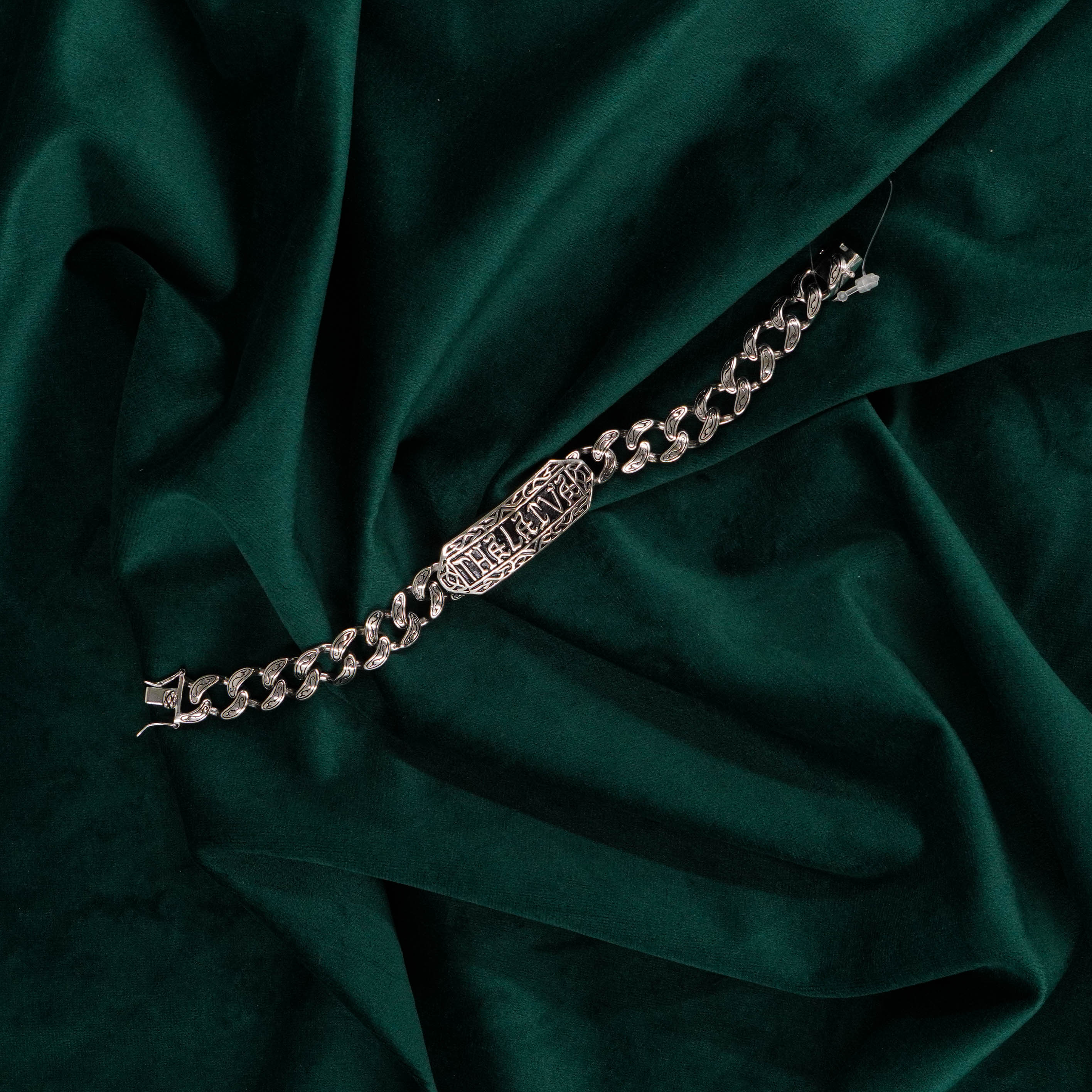 Raag Silver Jewellery Basheerbagh - Engraved Silver Bracelet