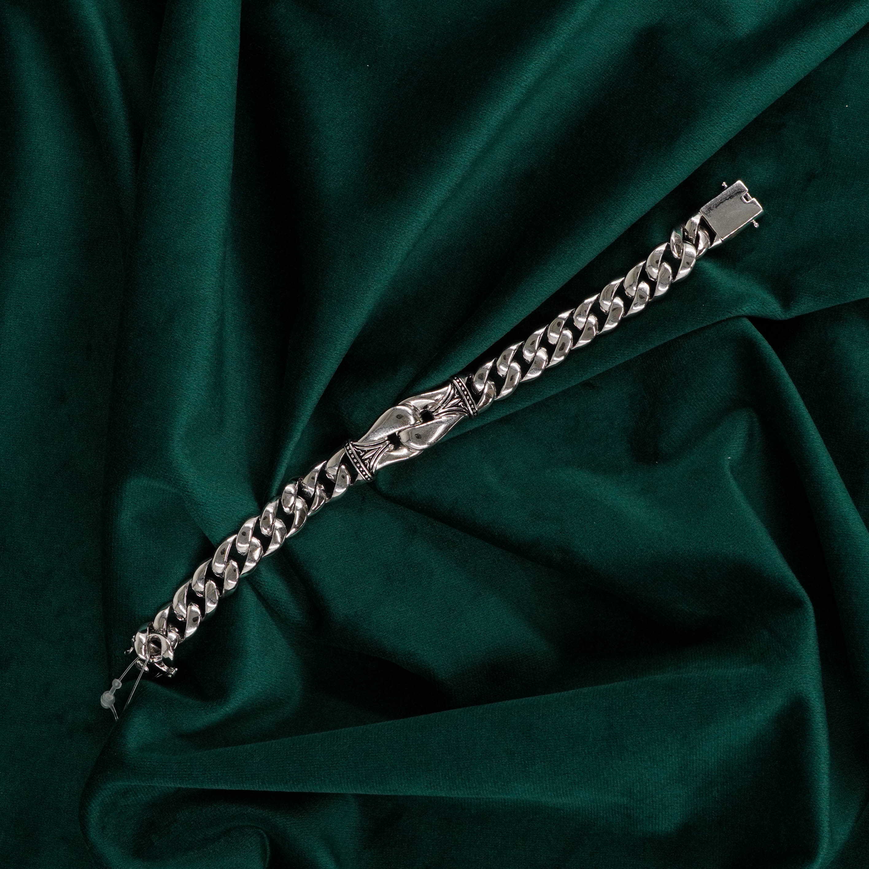 Raag Silver Jewellery Basheerbagh - Silver Onyx Bracelet