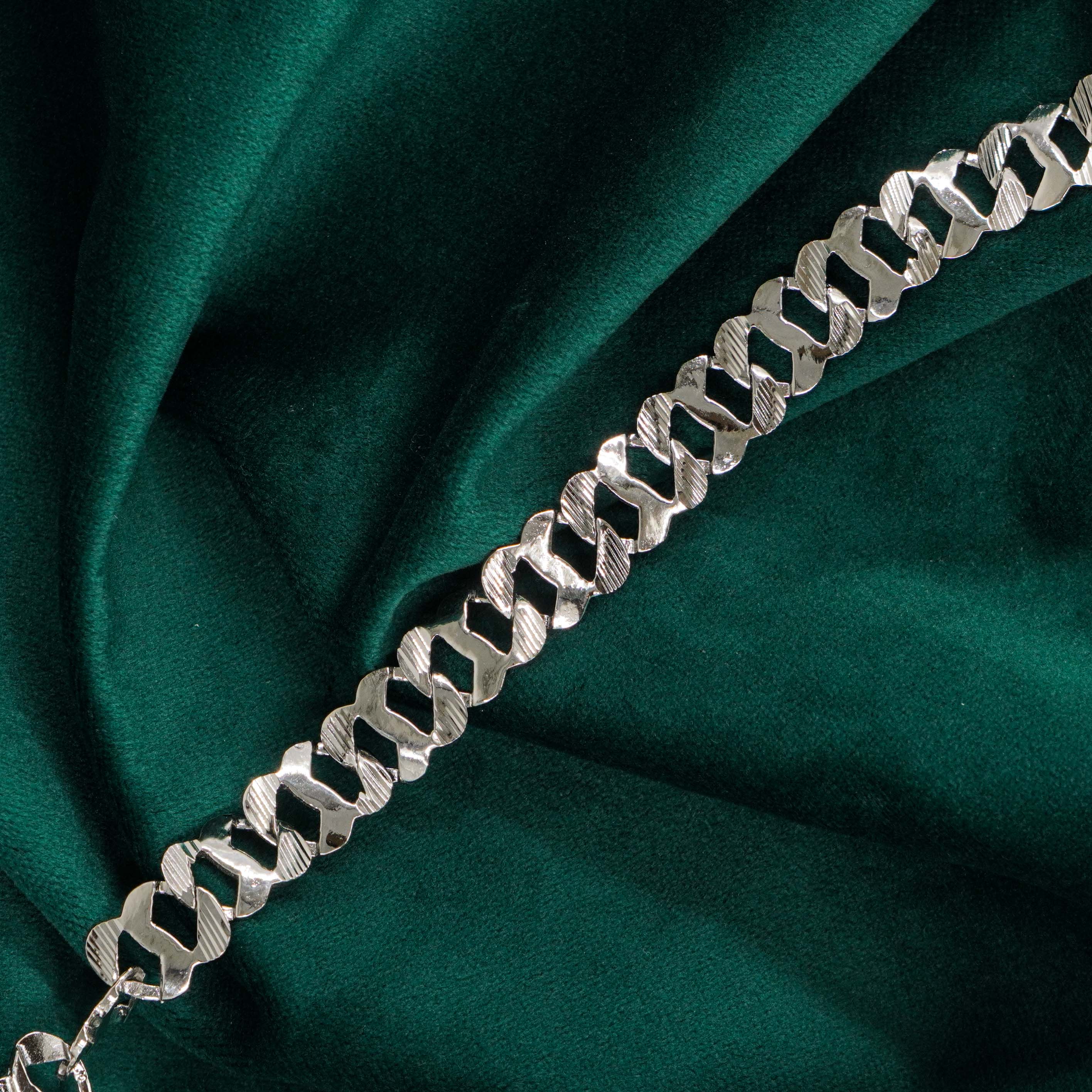 Raag Silver Jewellery Basheerbagh - Silver Curb Bracelet