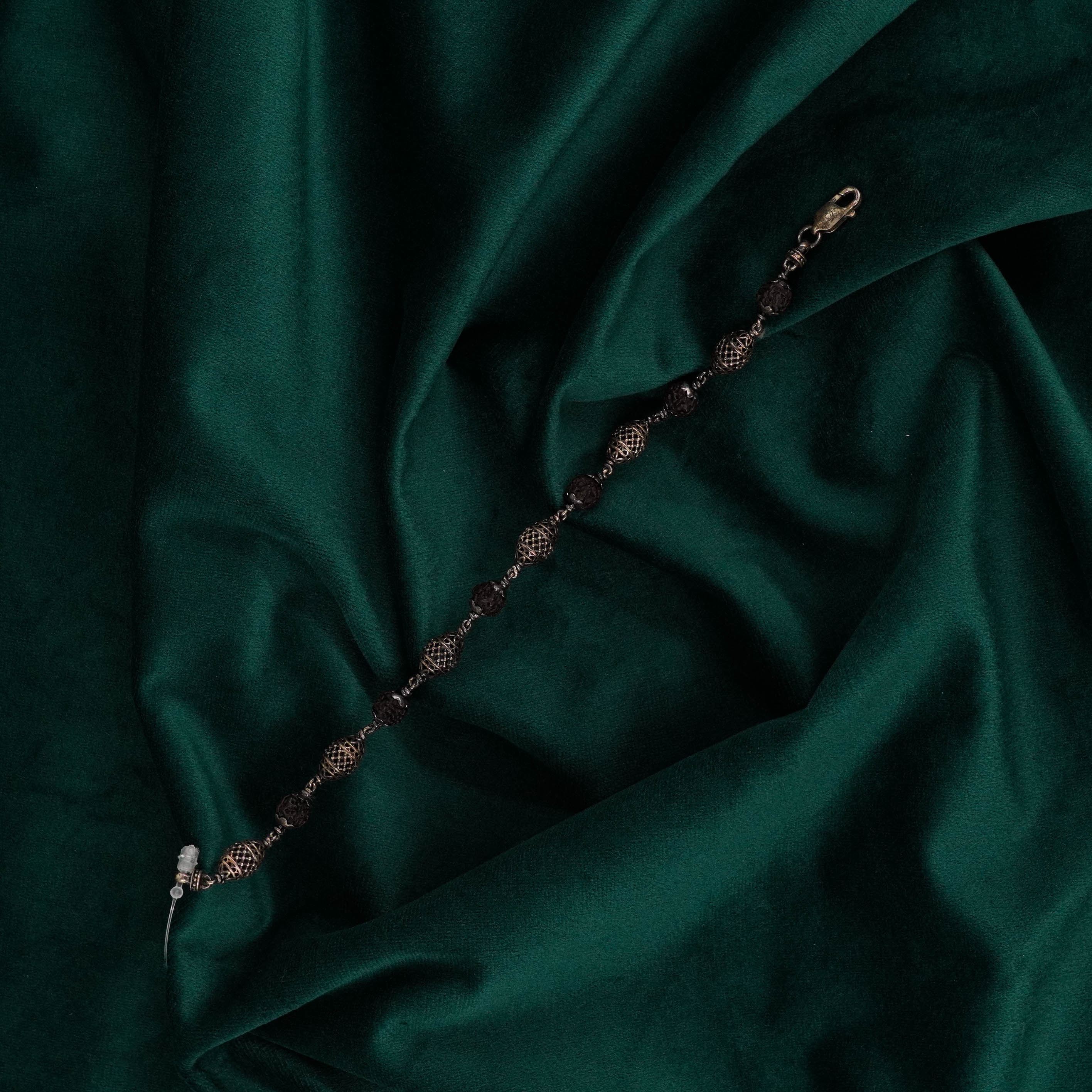 Raag Silver Jewellery Basheerbagh - Dark Beaded Bracelet