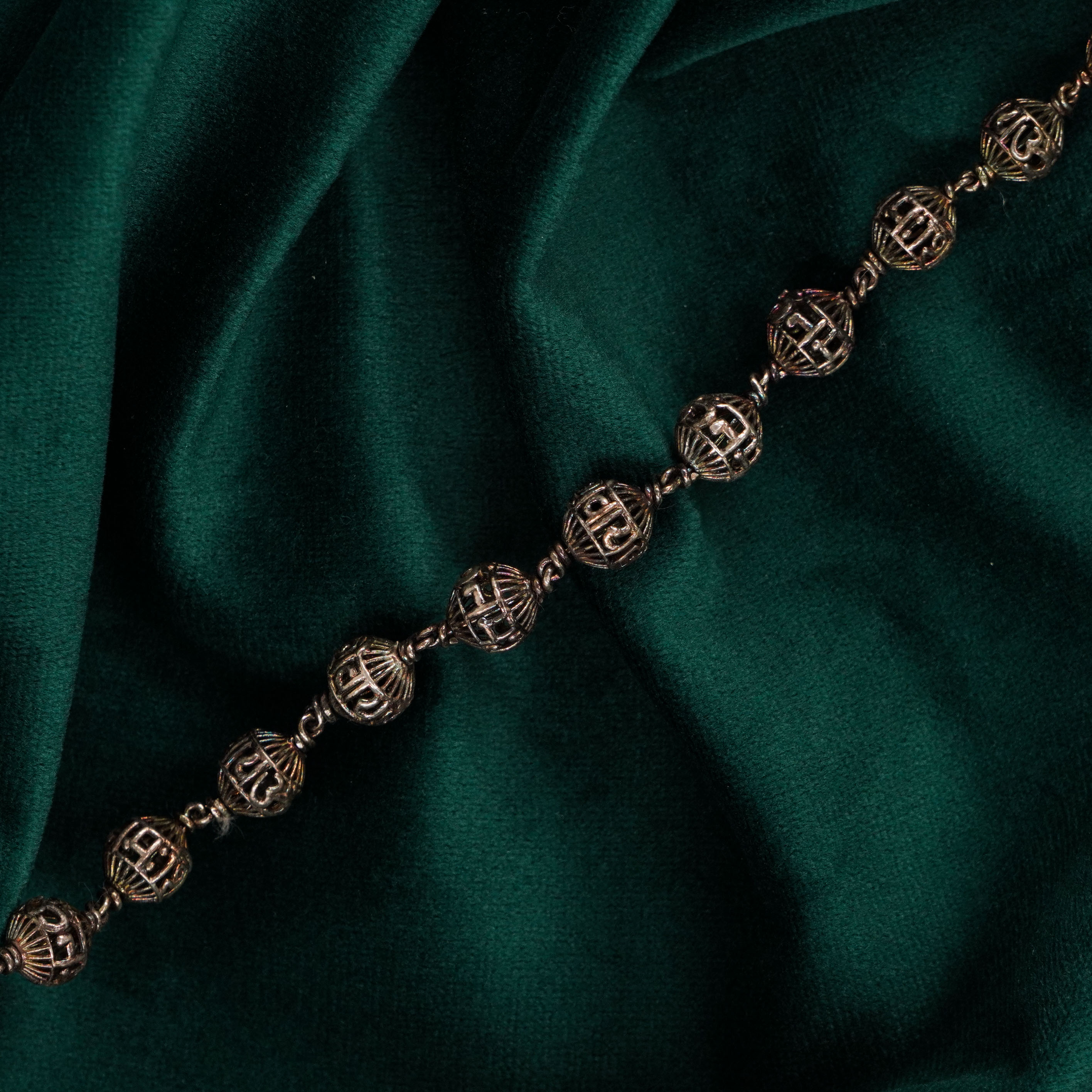 Raag Silver Jewellery Basheerbagh - Ornate Silver Bracelet