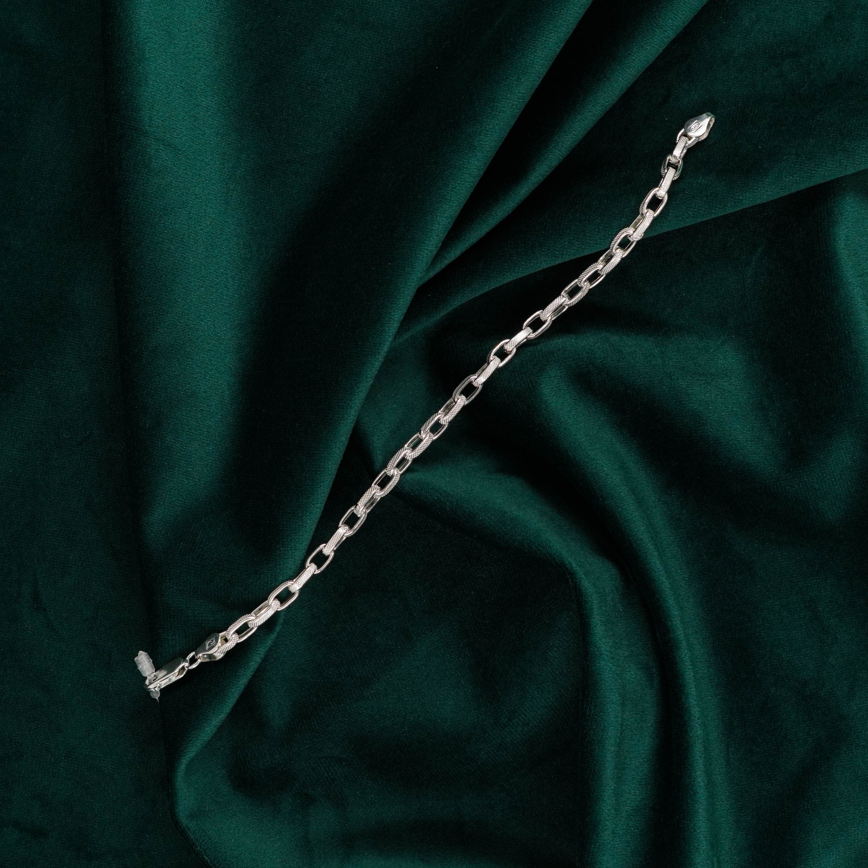 Raag Silver Jewellery Basheerbagh - Textured Silver Bracelet