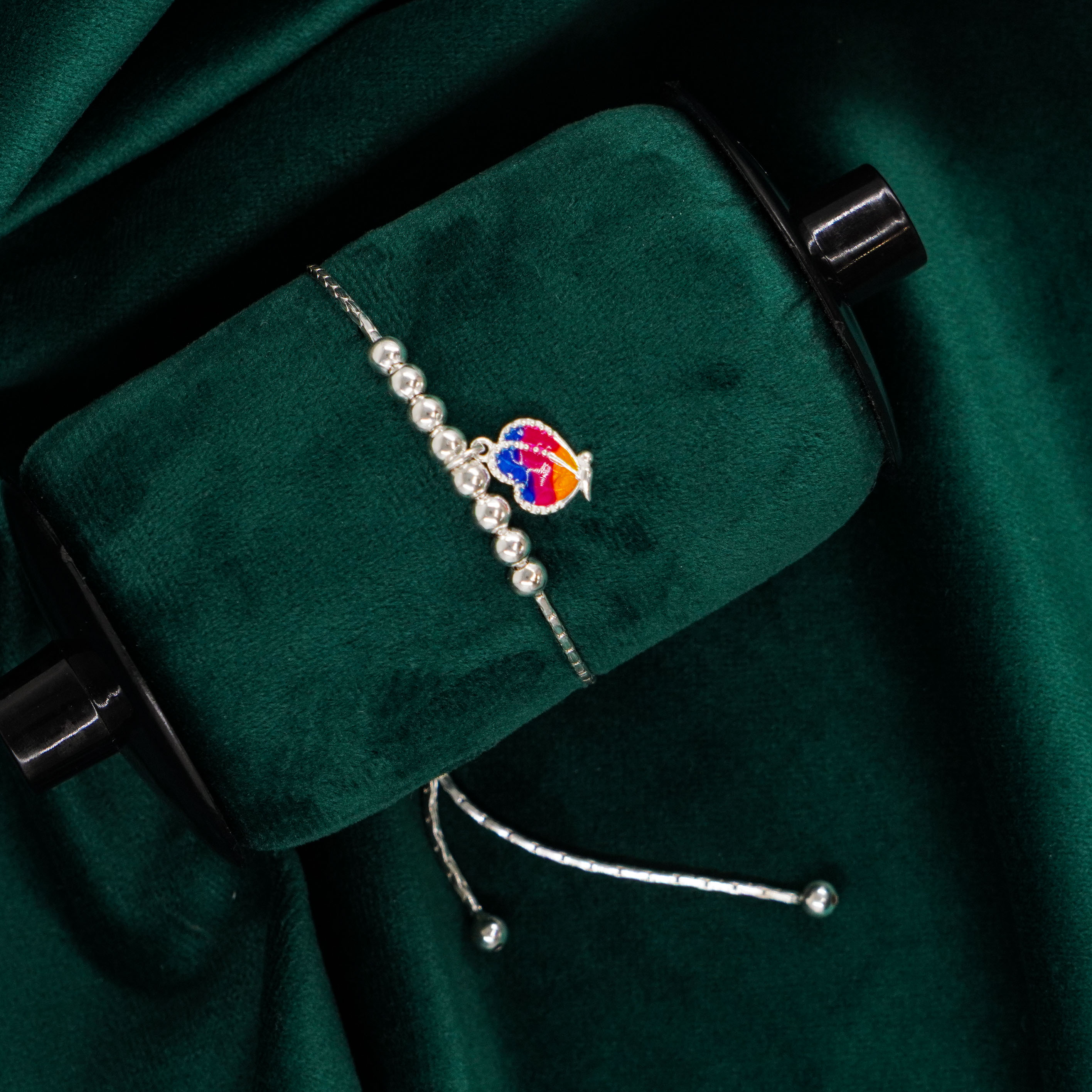 Raag Silver Jewellery Basheerbagh - Silver Heart Bracelet