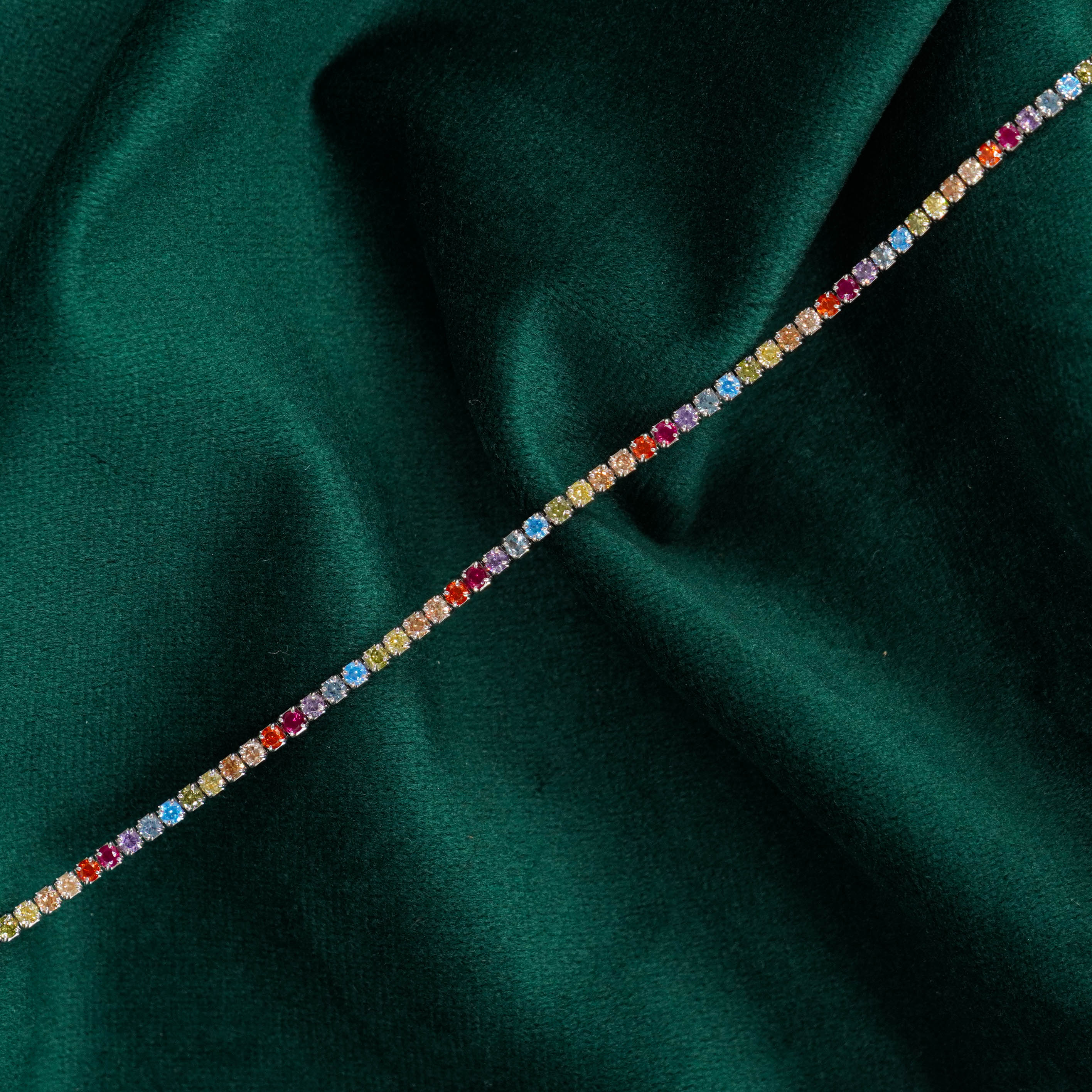 Raag Silver Jewellery Basheerbagh - Rainbow Silver Bracelet