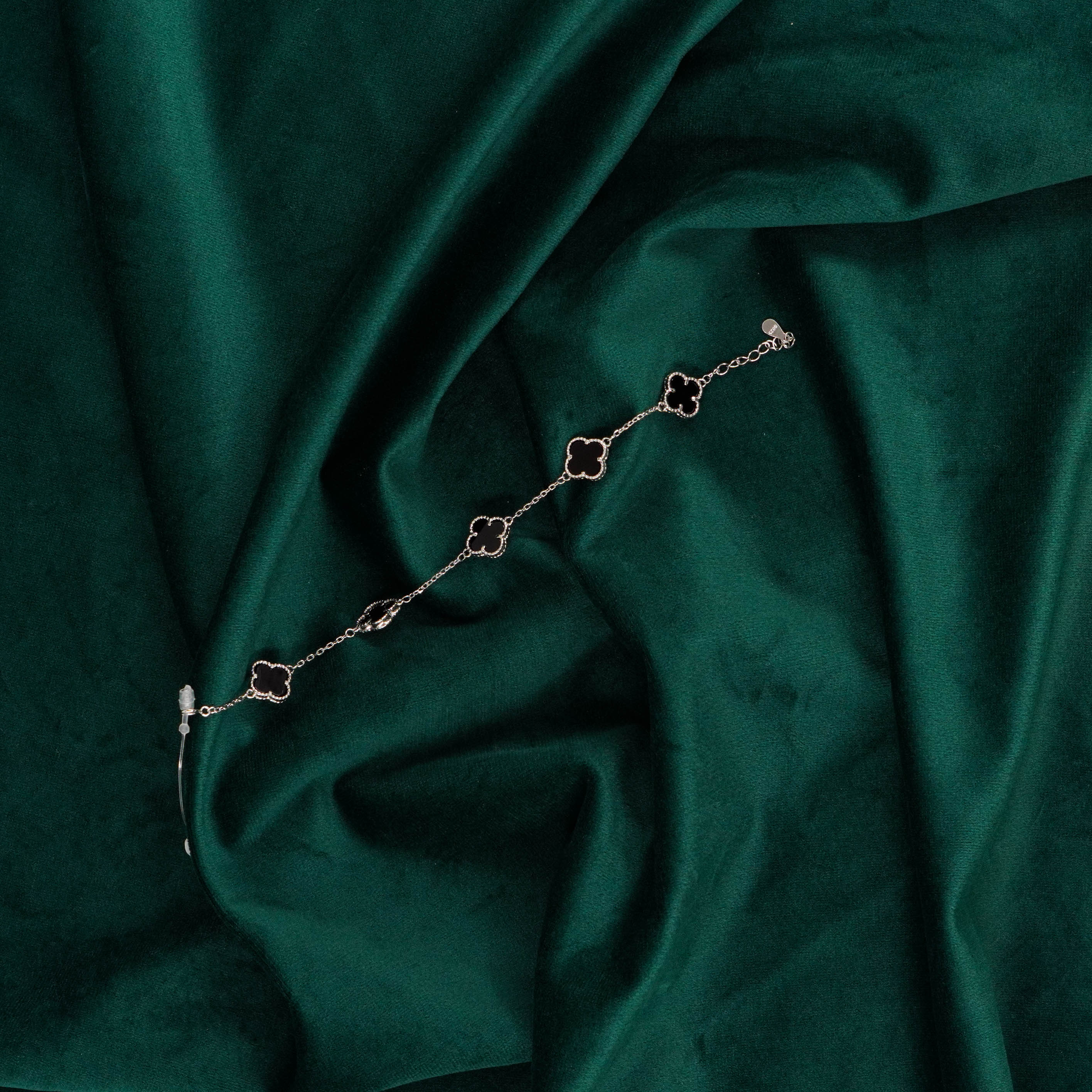 Raag Silver Jewellery Basheerbagh - Silver Clover Bracelet