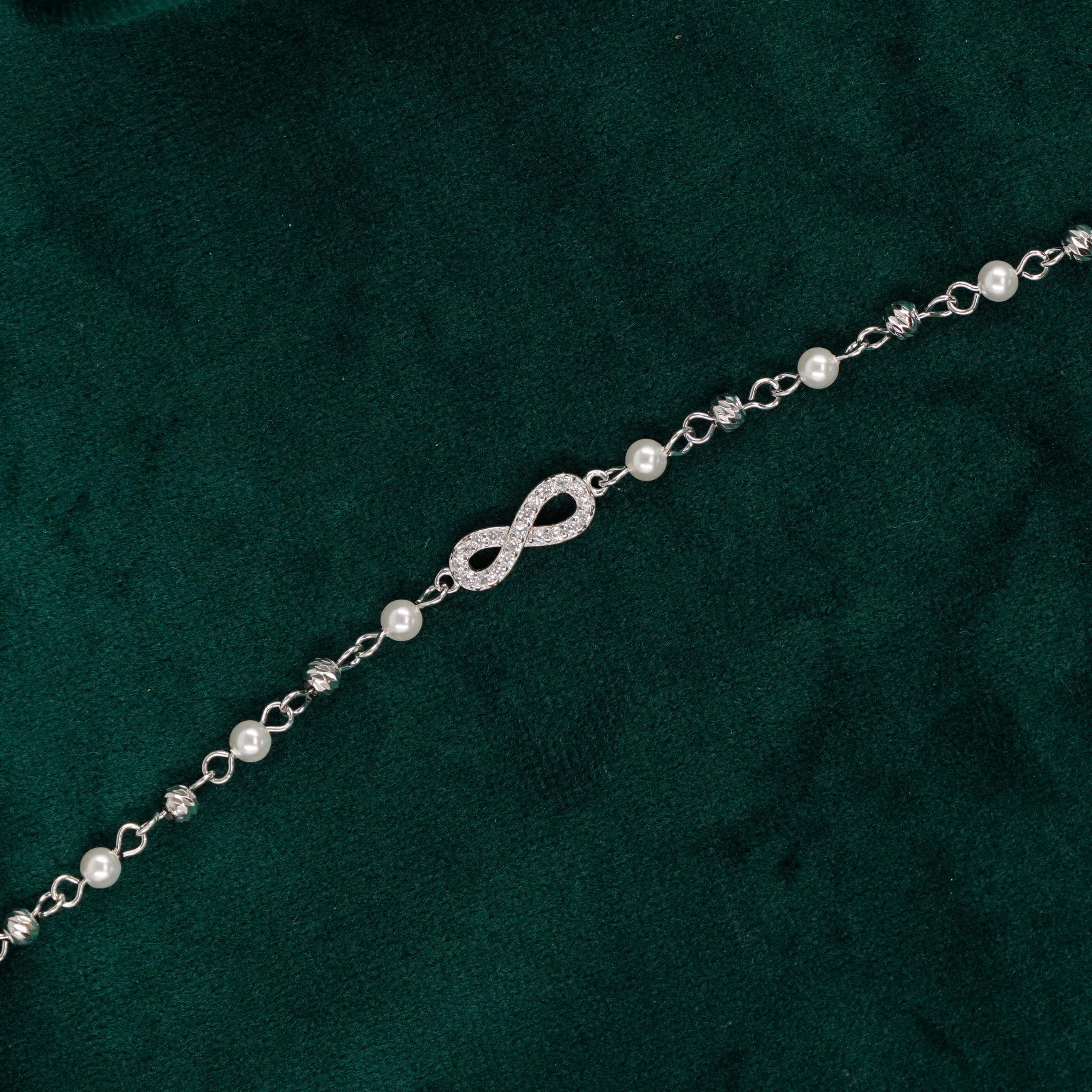 Raag Silver Jewellery Basheerbagh - Silver Infinity Bracelet