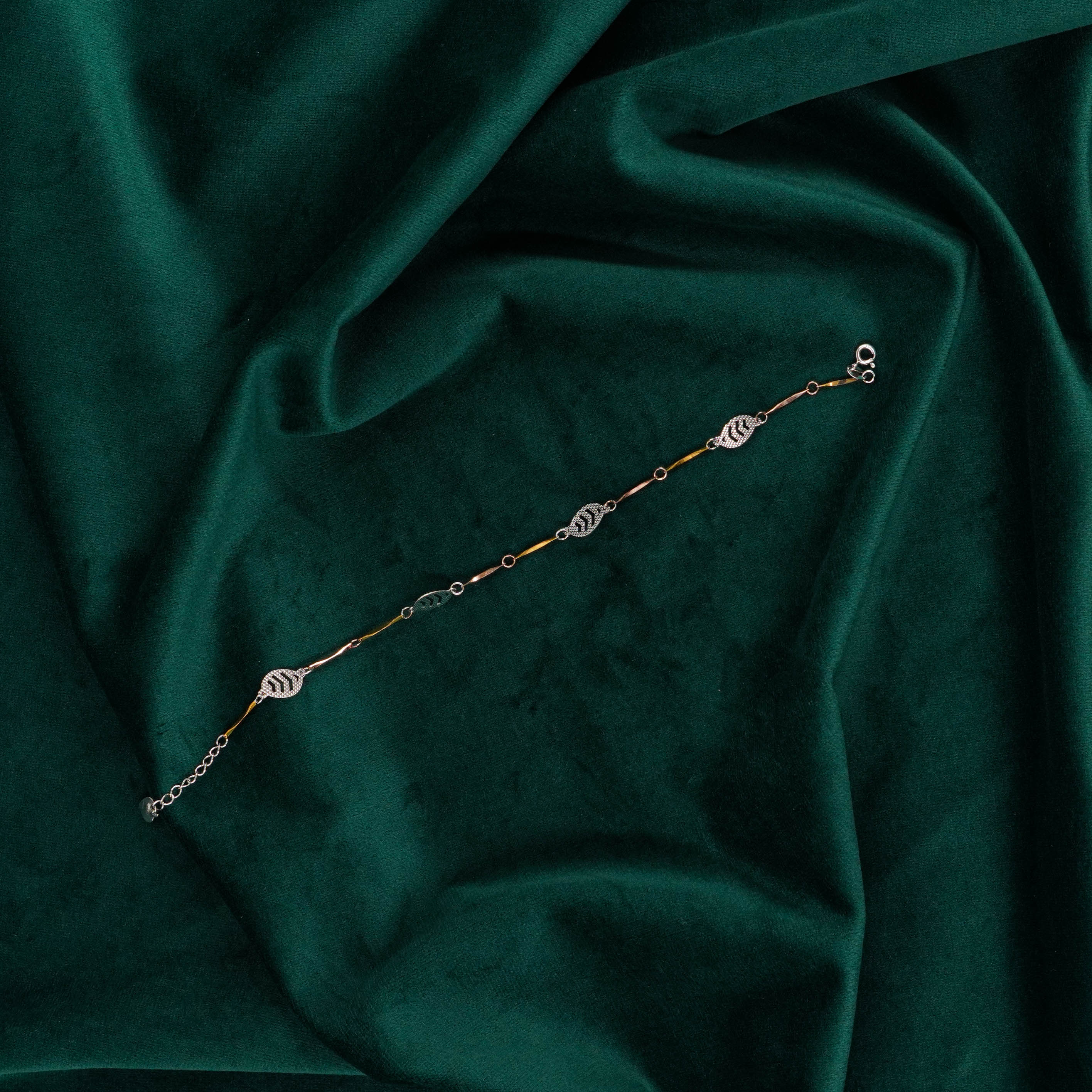 Raag Silver Jewellery Basheerbagh - Silver Leaf Bracelet