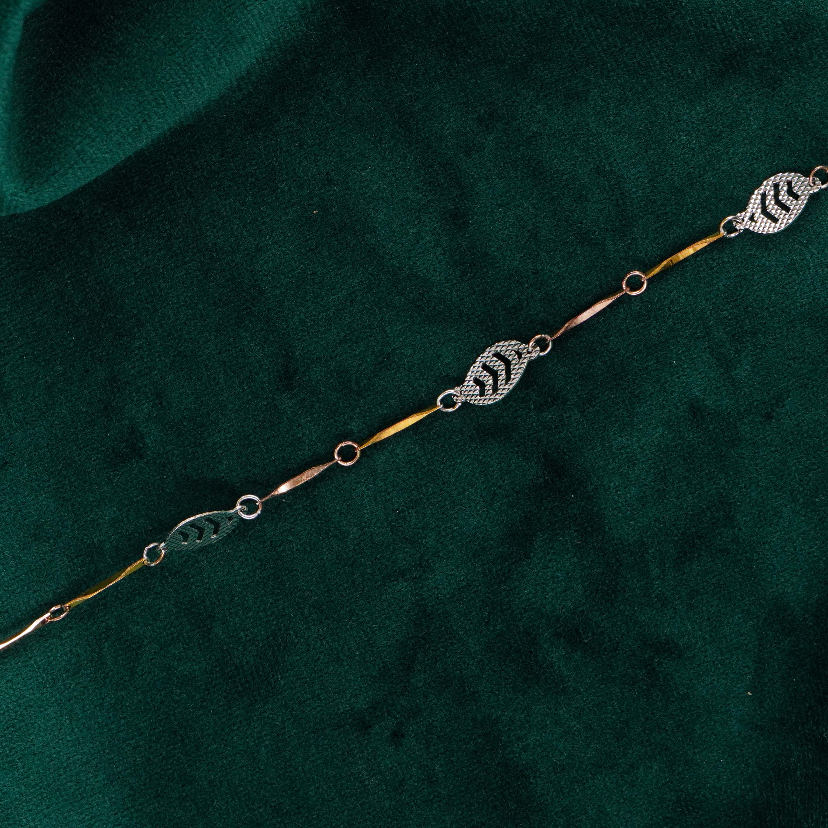Raag Silver Jewellery Basheerbagh - Silver Leaf Bracelet