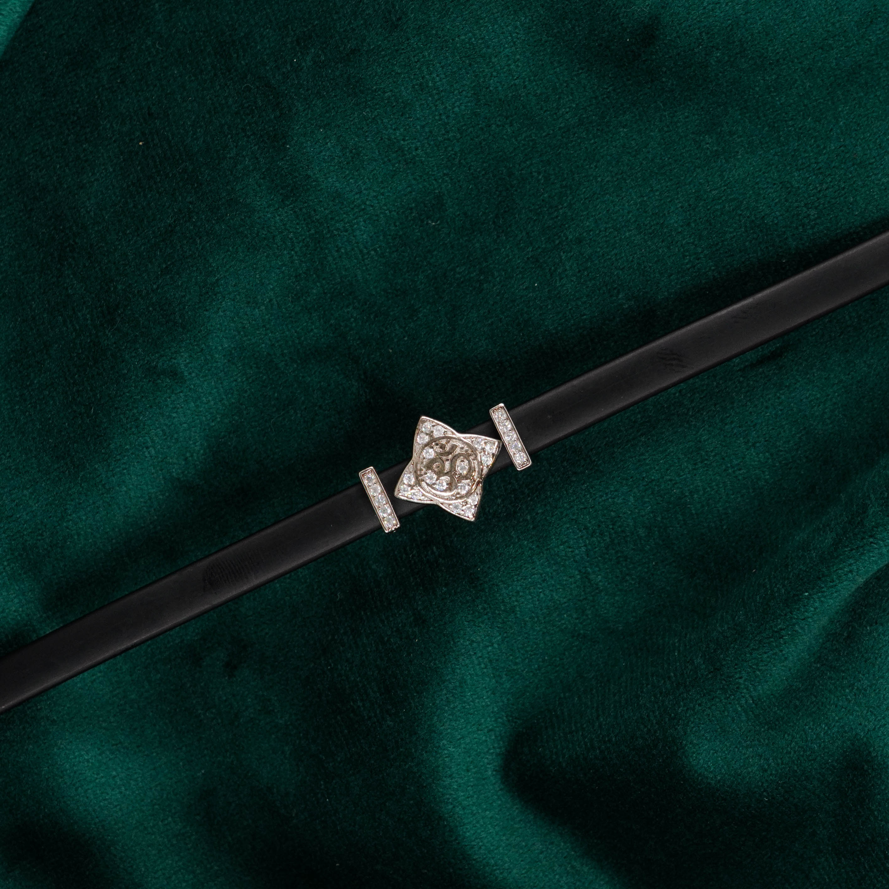 Raag Silver Jewellery Basheerbagh - Silver Studded Bracelet