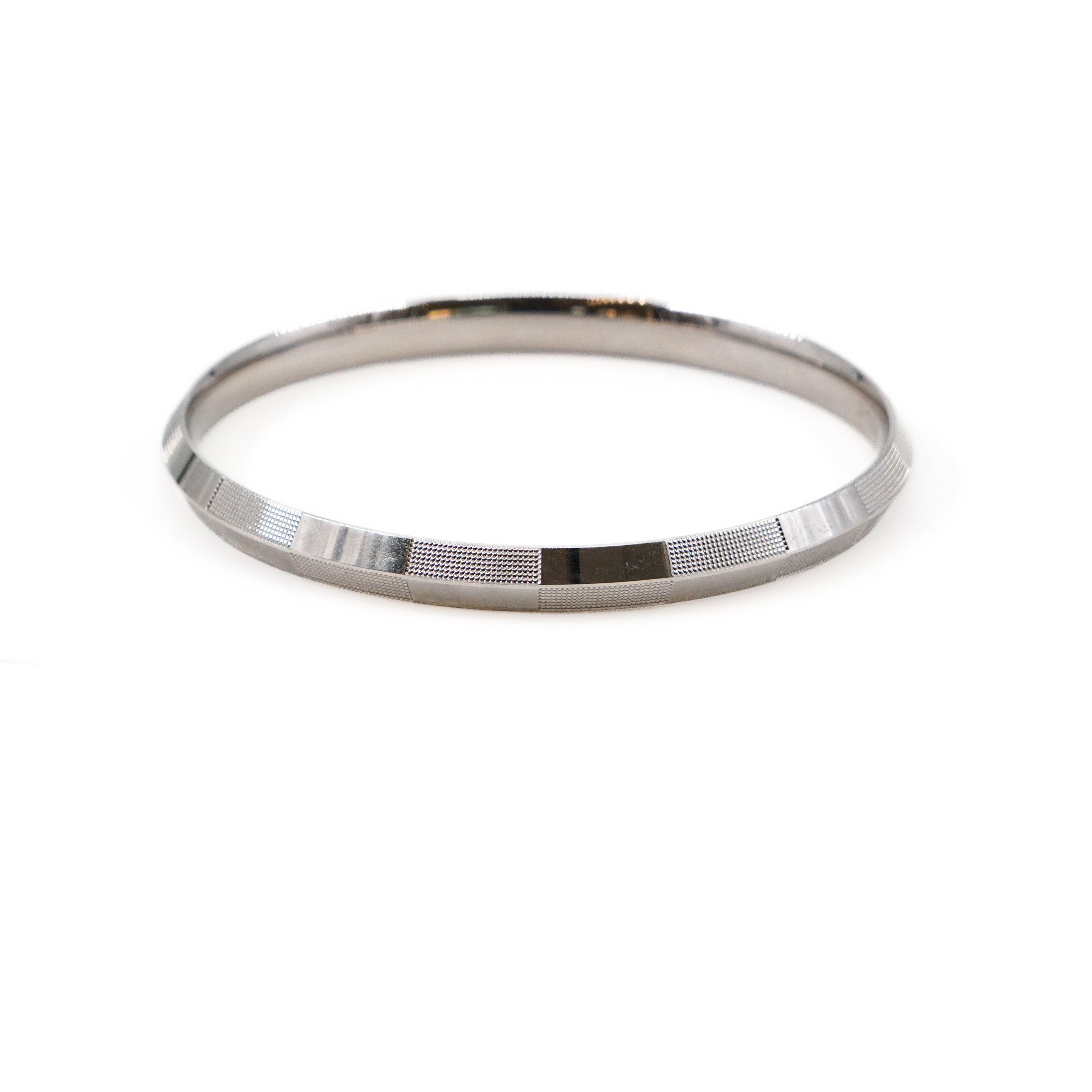 Raag Silver Jewellery Basheerbagh - Silver Faceted Bangle