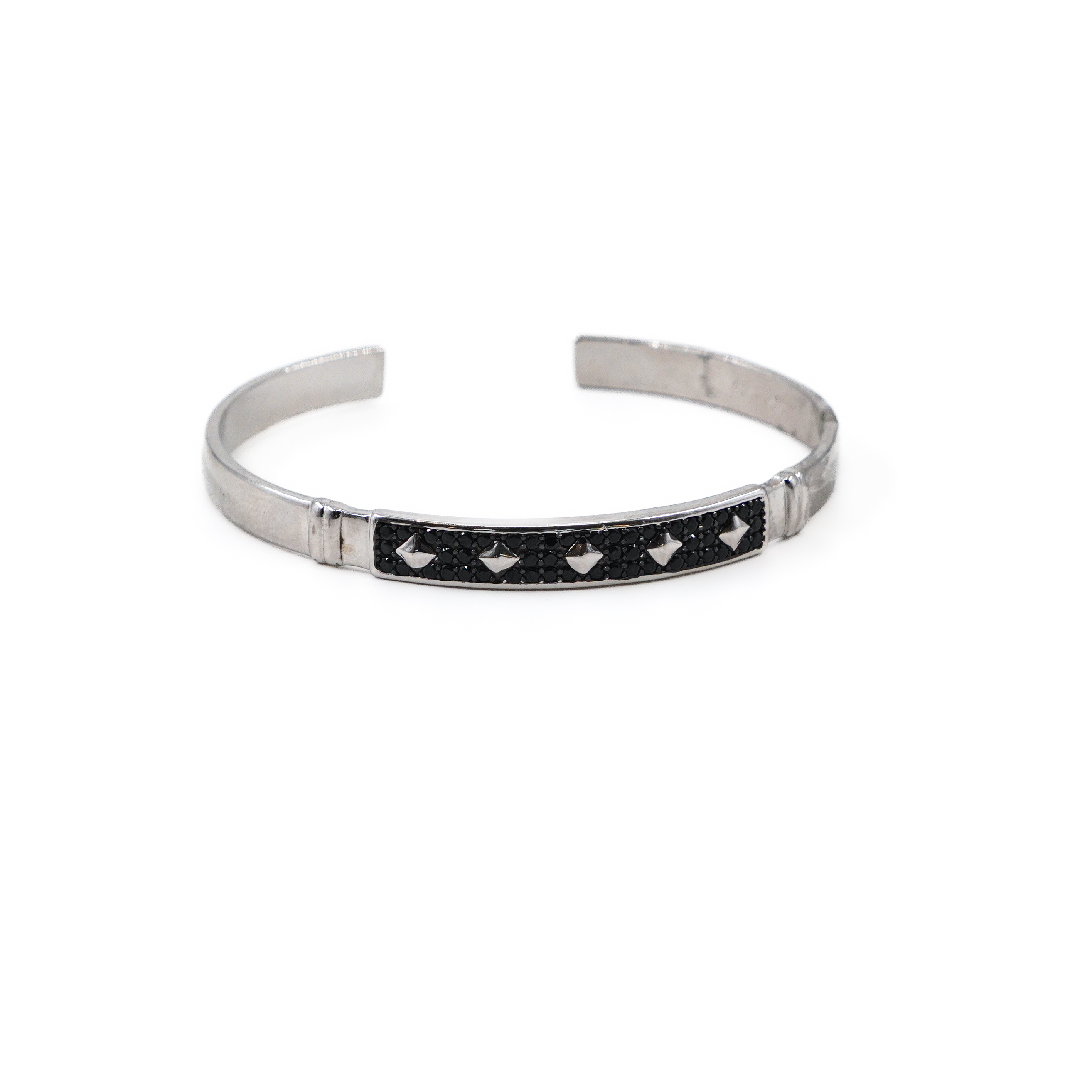 Raag Silver Jewellery Basheerbagh - Studded Silver Kada