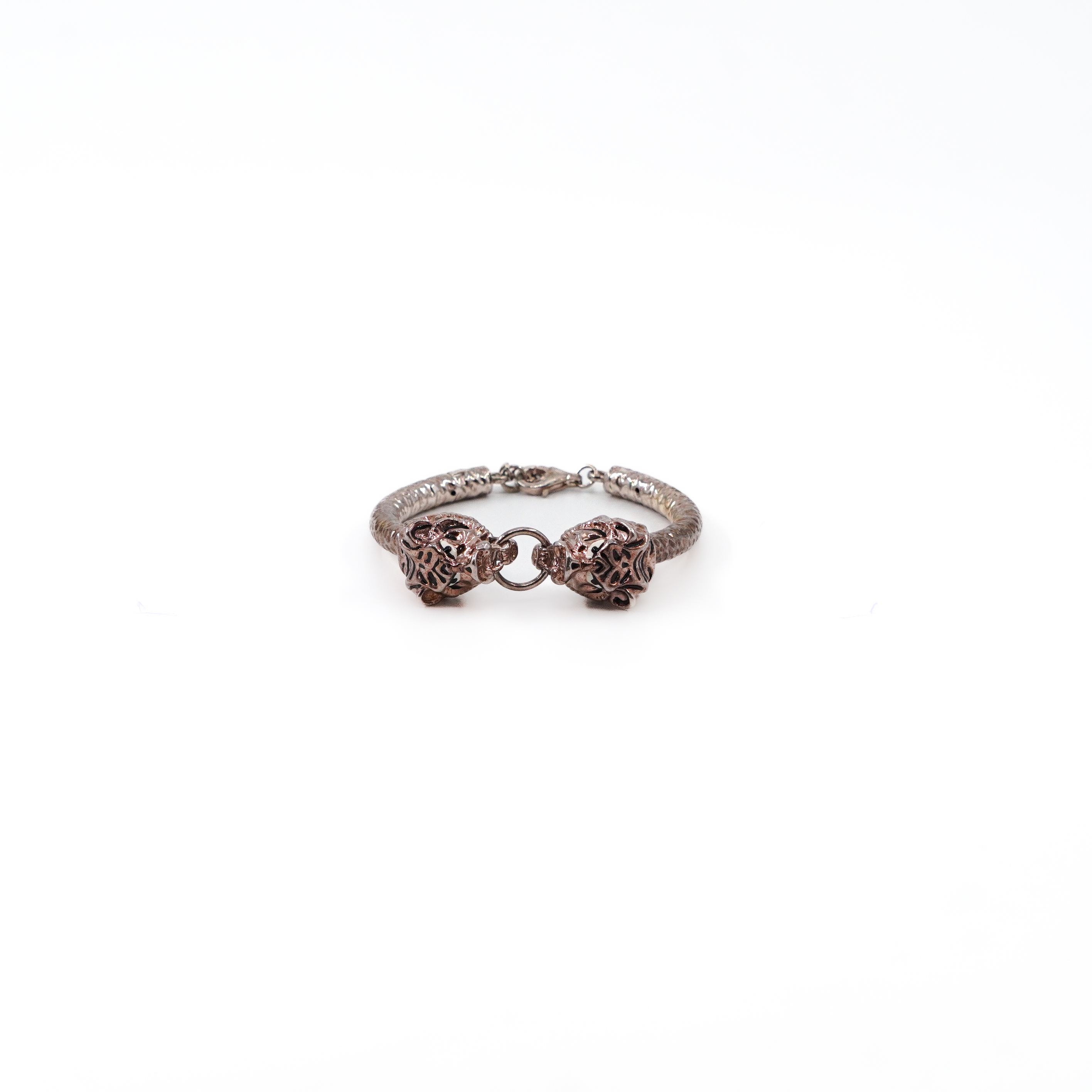 Oxidized Lion Bracelet