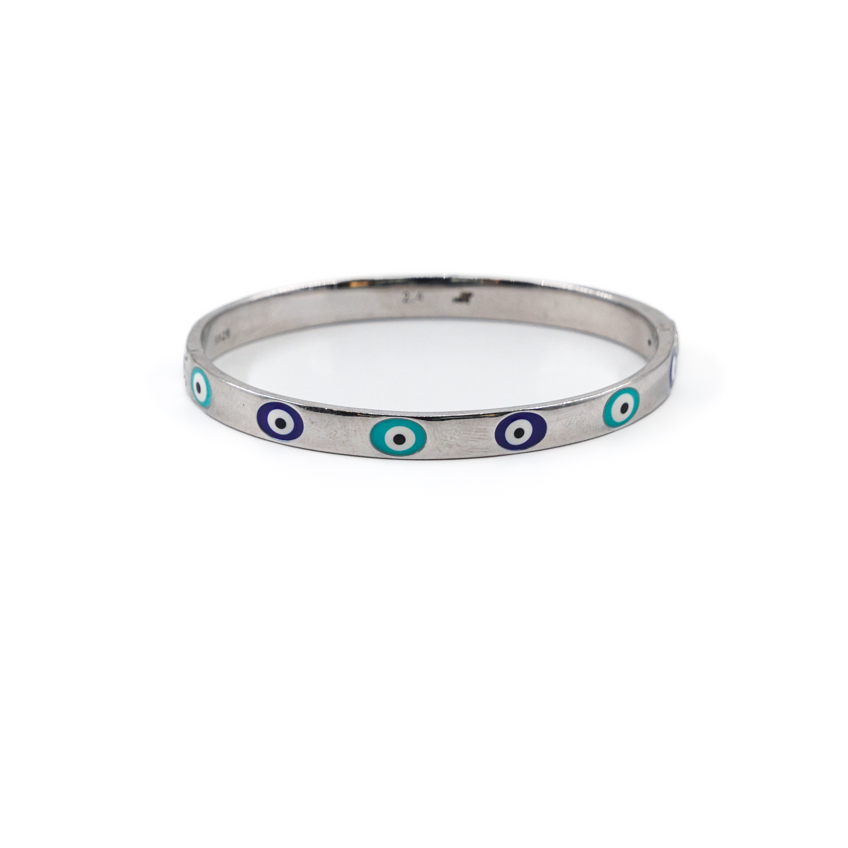 Raag Silver Jewellery Basheerbagh - Silver Evil Eye Bangle