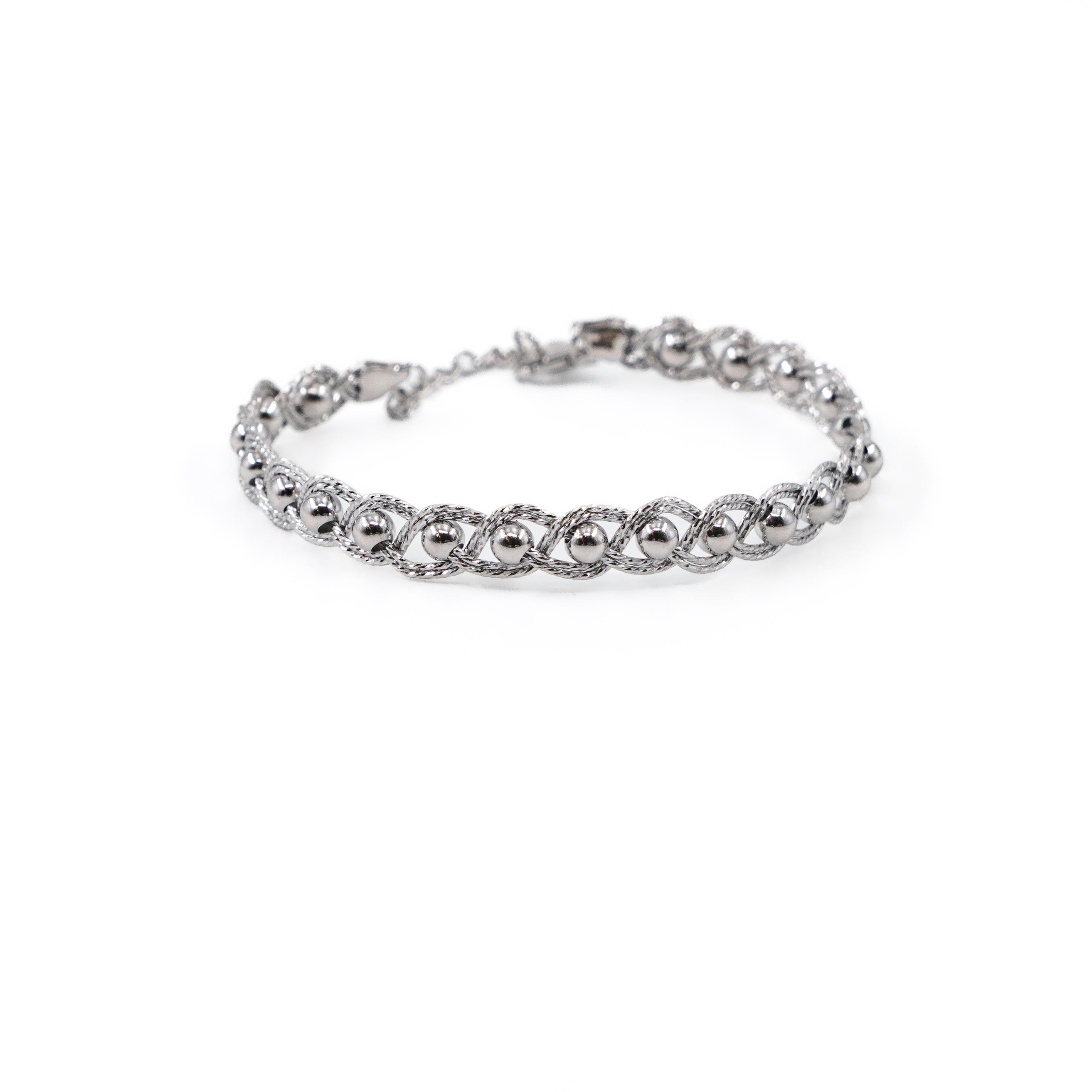 Raag Silver Jewellery Basheerbagh - Silver Beaded Bracelet