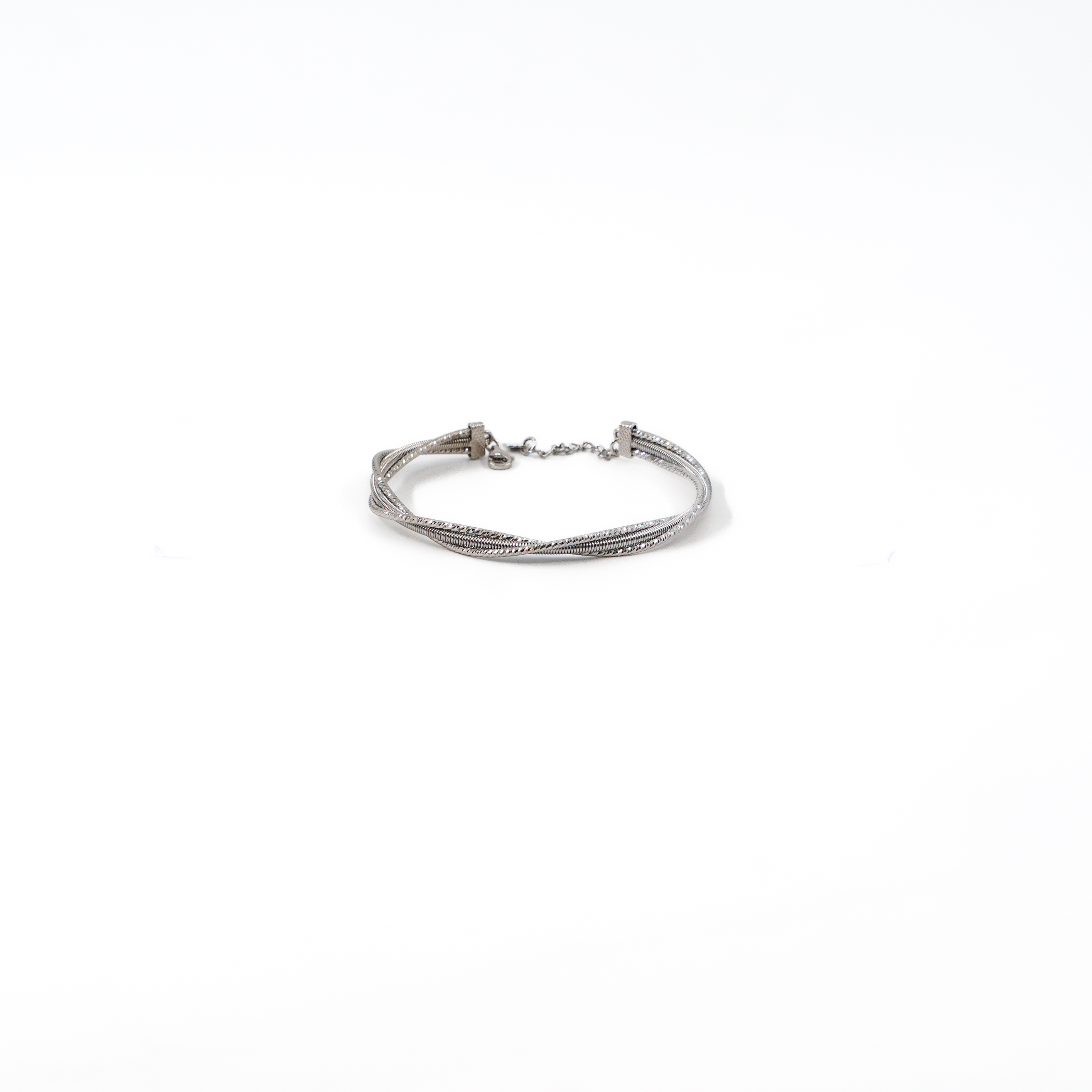 Raag Silver Jewellery Basheerbagh - Twisted Silver Bracelet