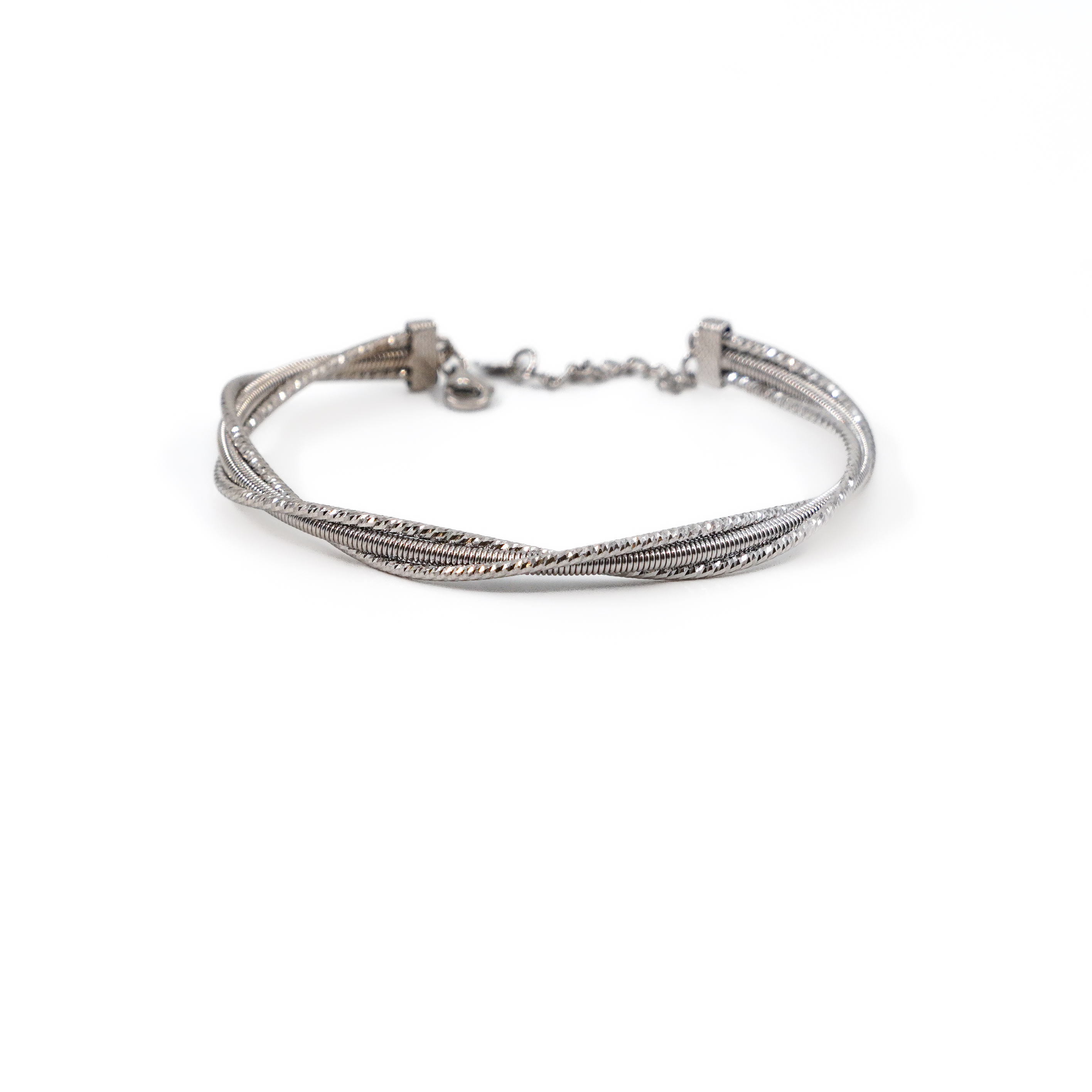 Raag Silver Jewellery Basheerbagh - Twisted Silver Bracelet