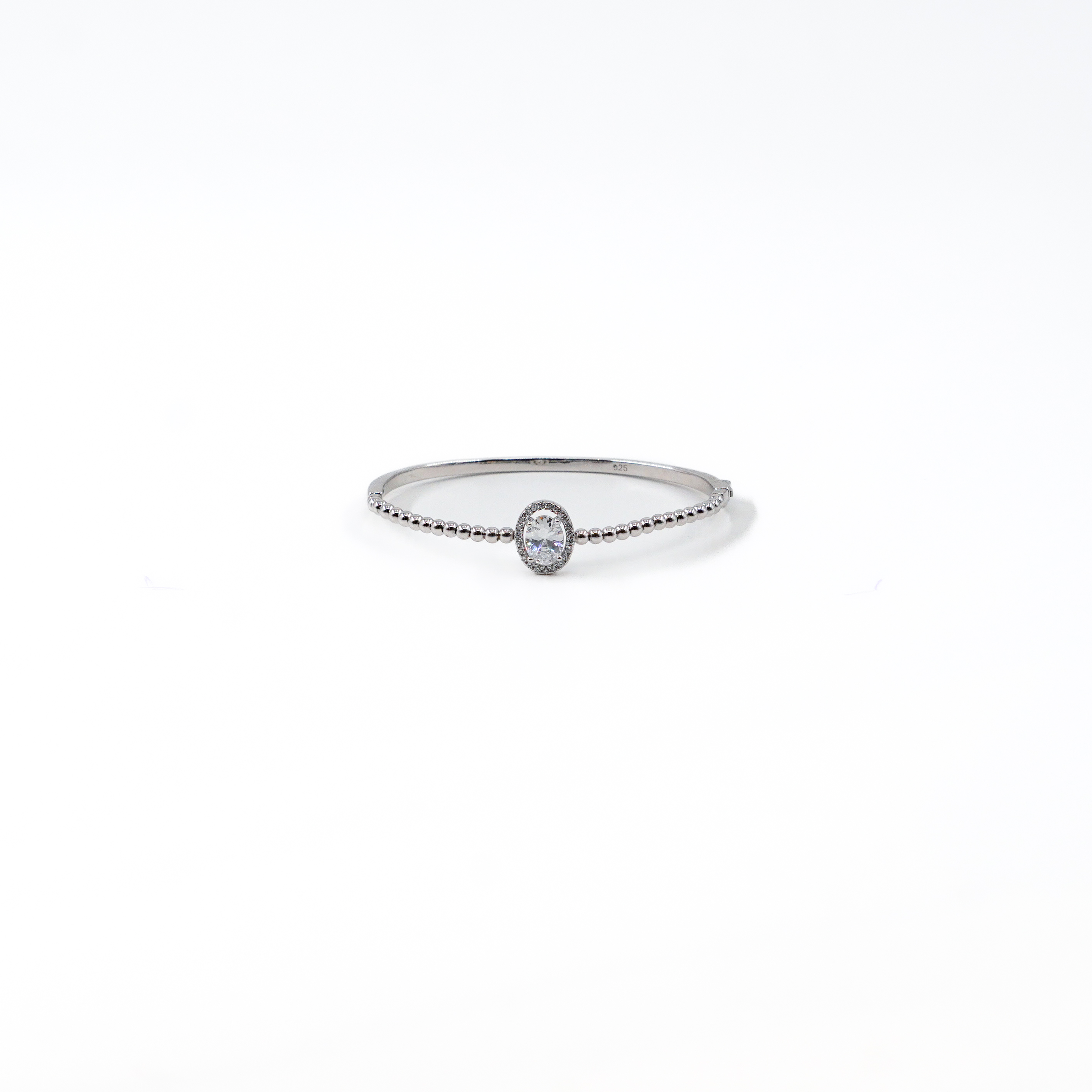 Raag Silver Jewellery Basheerbagh - Oval CZ Bangle