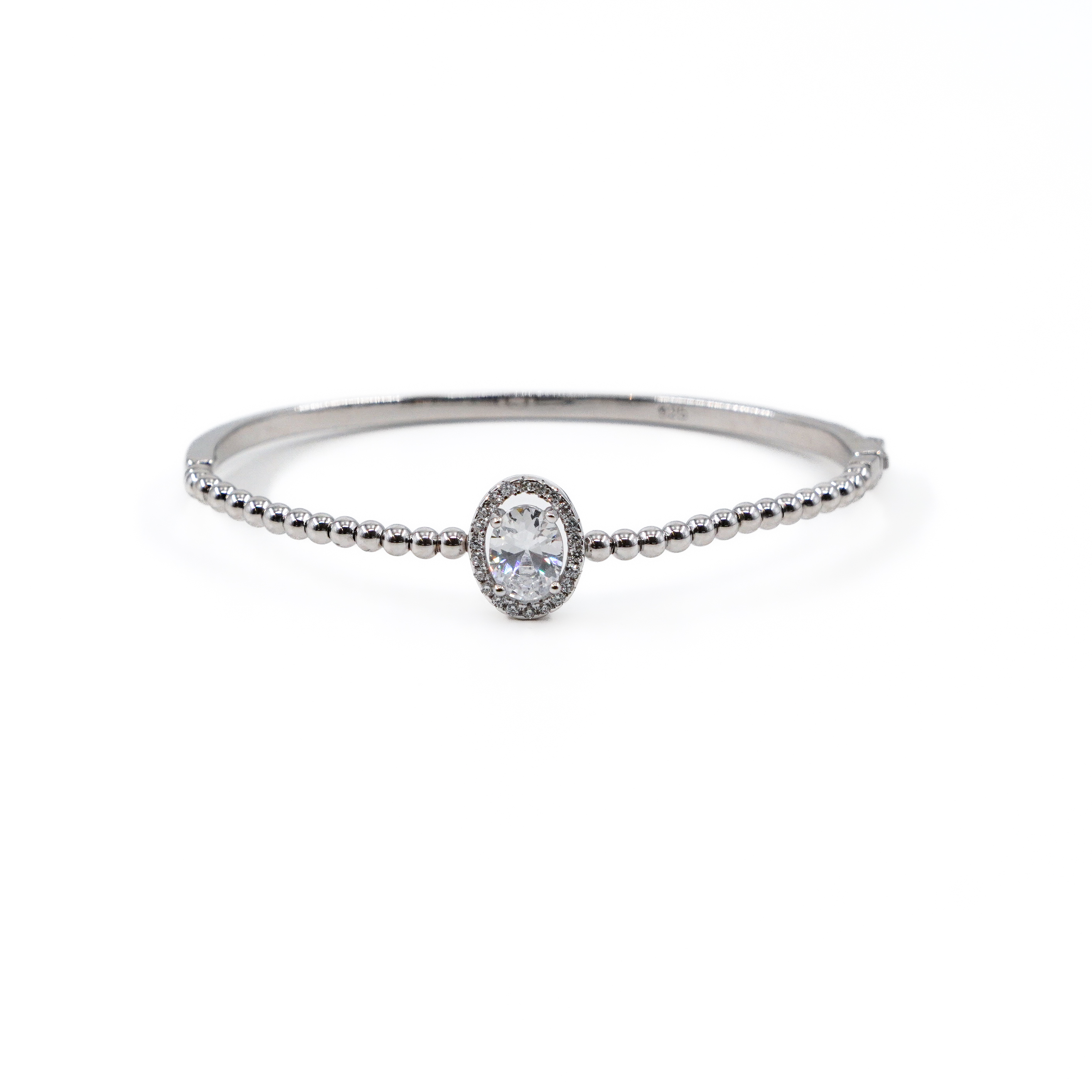 Raag Silver Jewellery Basheerbagh - Oval CZ Bangle