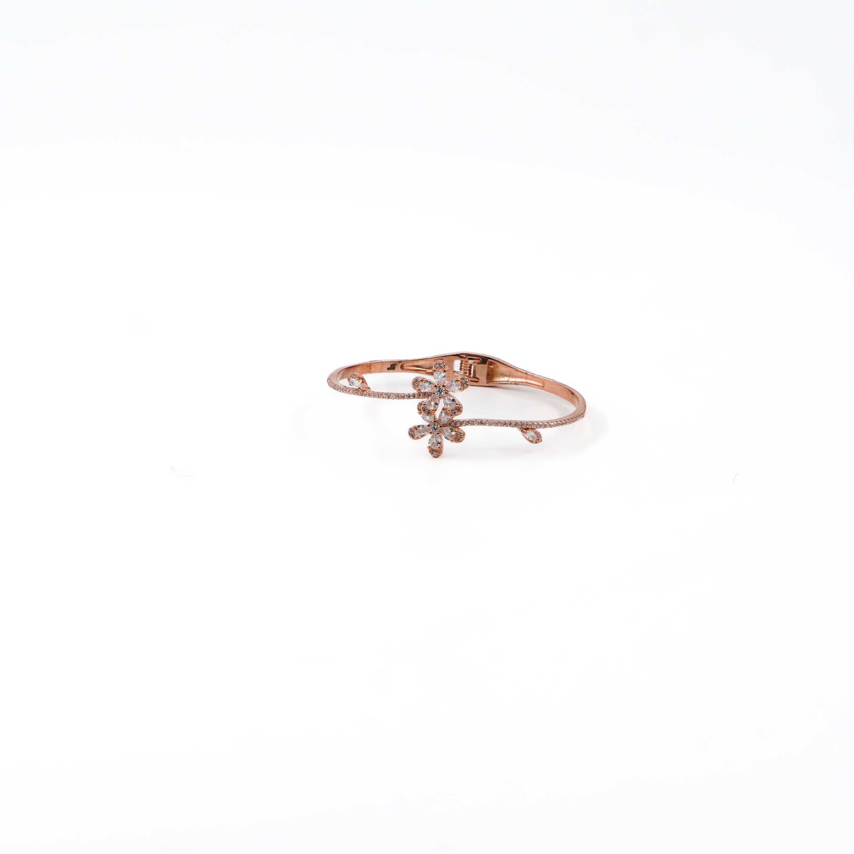 Raag Silver Jewellery Basheerbagh - Floral Crystal Bracelet