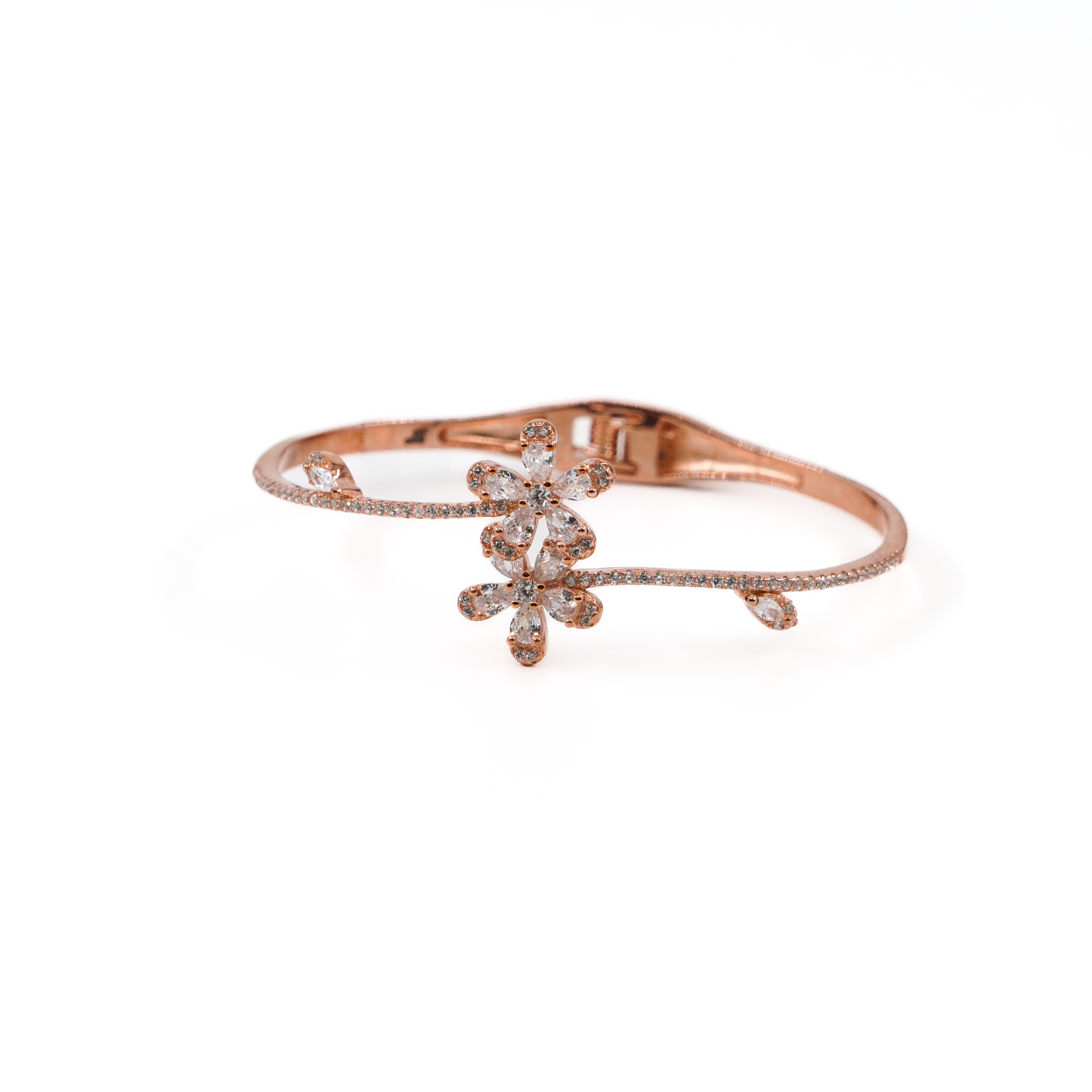 Raag Silver Jewellery Basheerbagh - Floral Crystal Bracelet