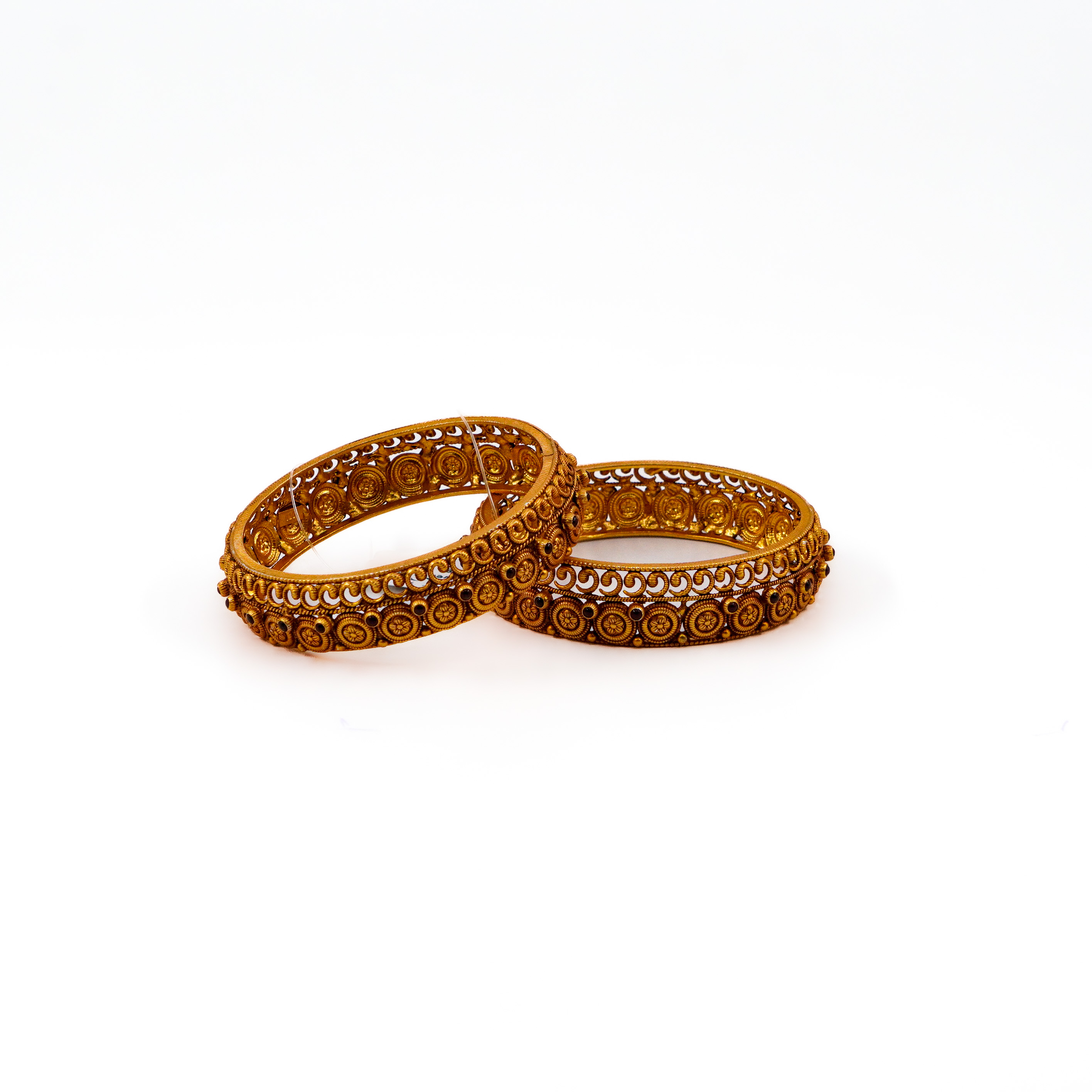 Raag Silver Jewellery Basheerbagh - Antique Stone Bangles