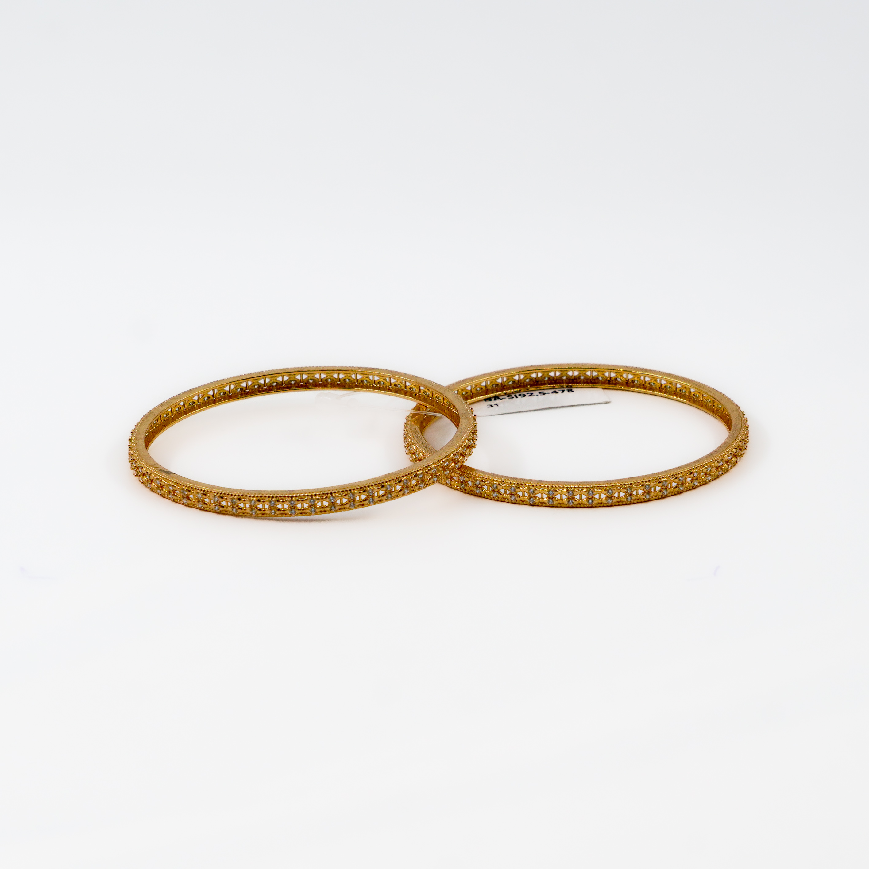Gold CZ Bangles