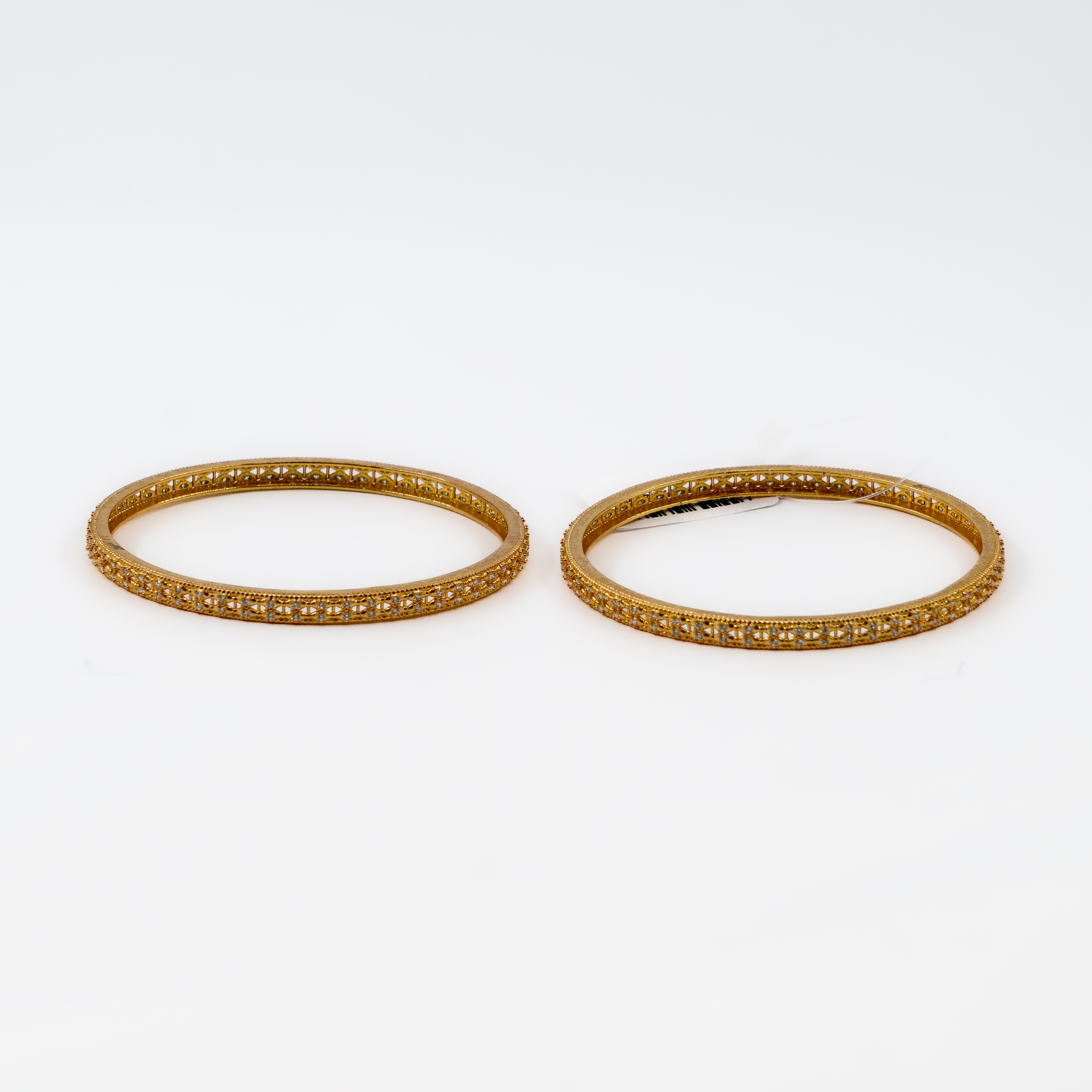 Raag Silver Jewellery Basheerbagh - Gold CZ Bangles