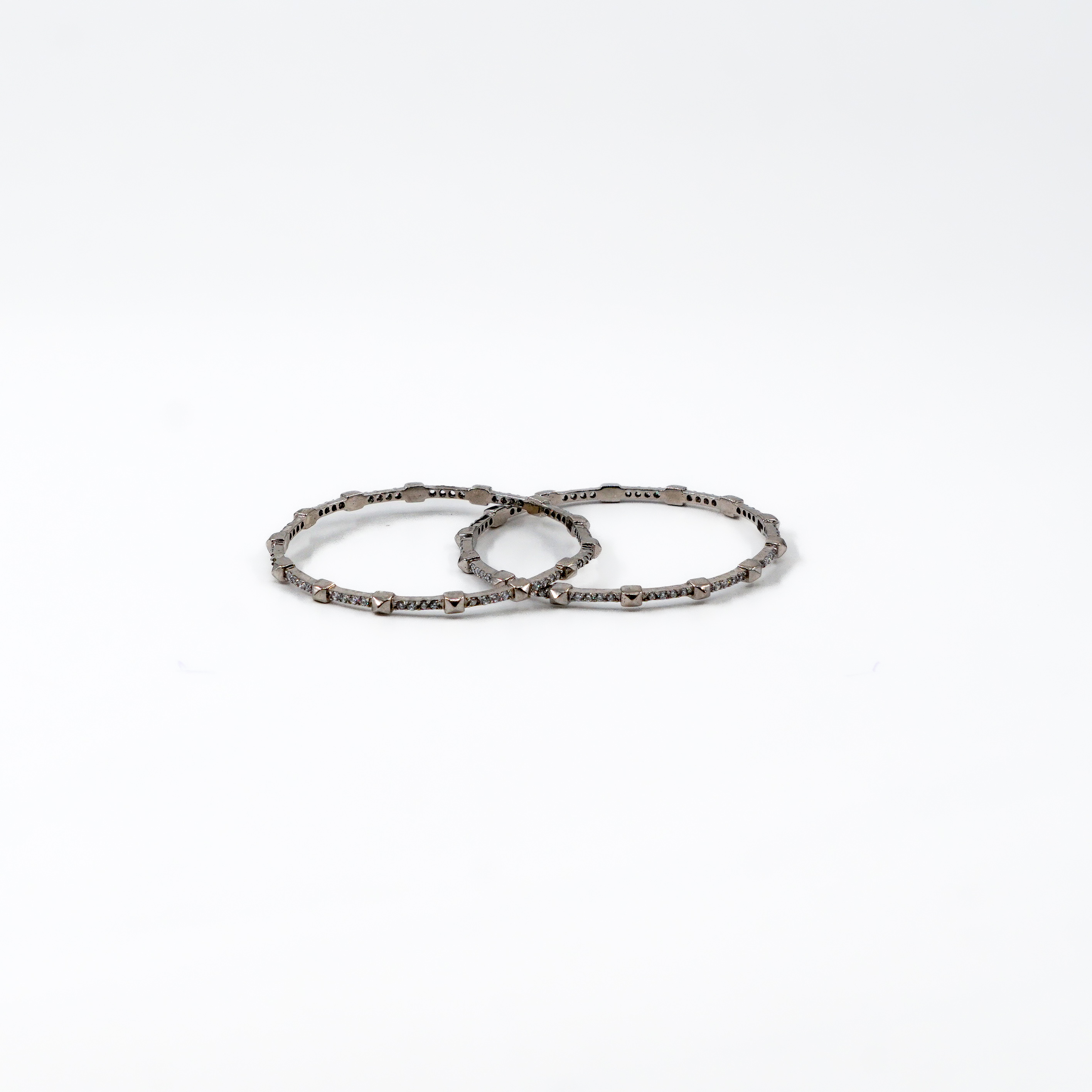 Oxidized CZ Bangles