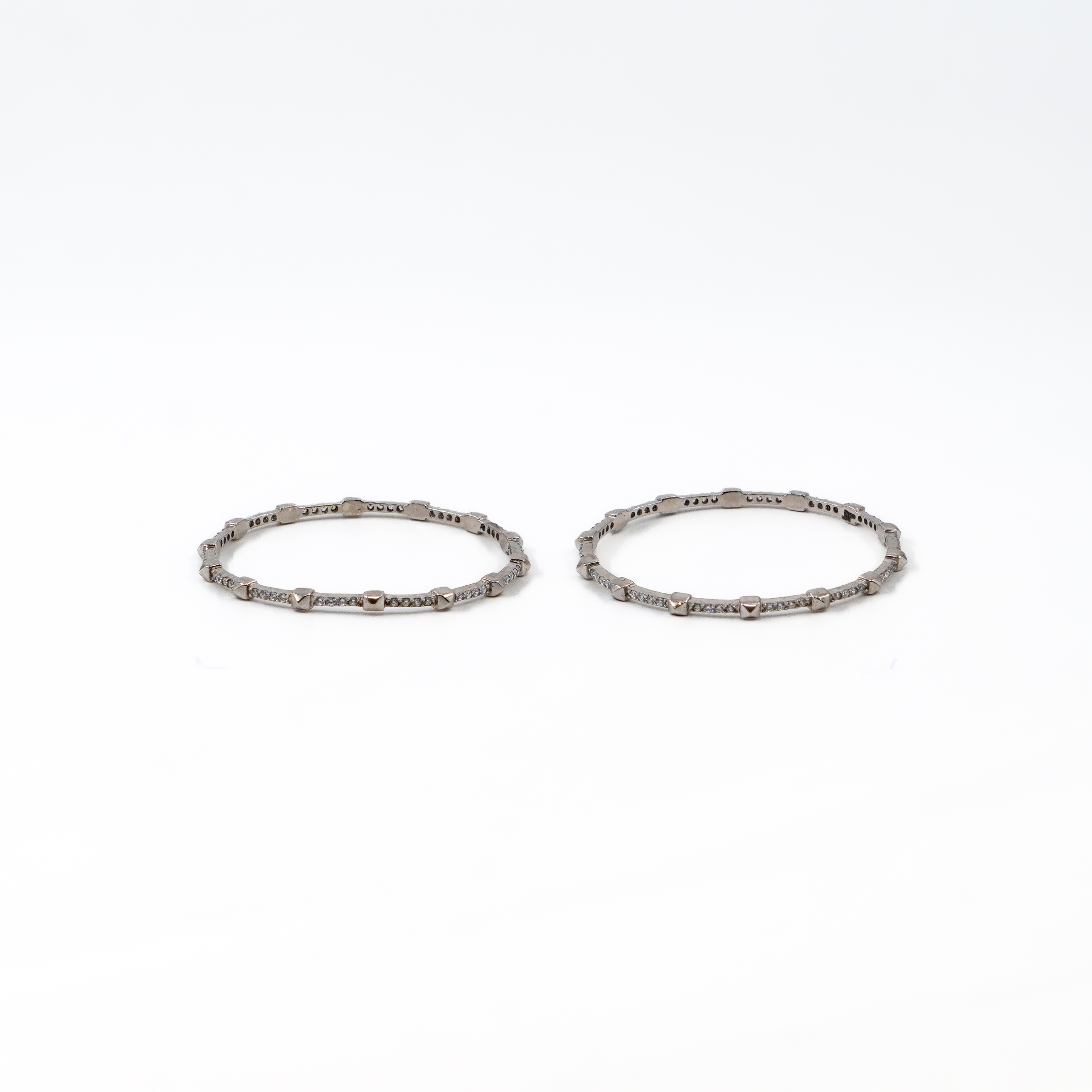 Raag Silver Jewellery Basheerbagh - Oxidized CZ Bangles