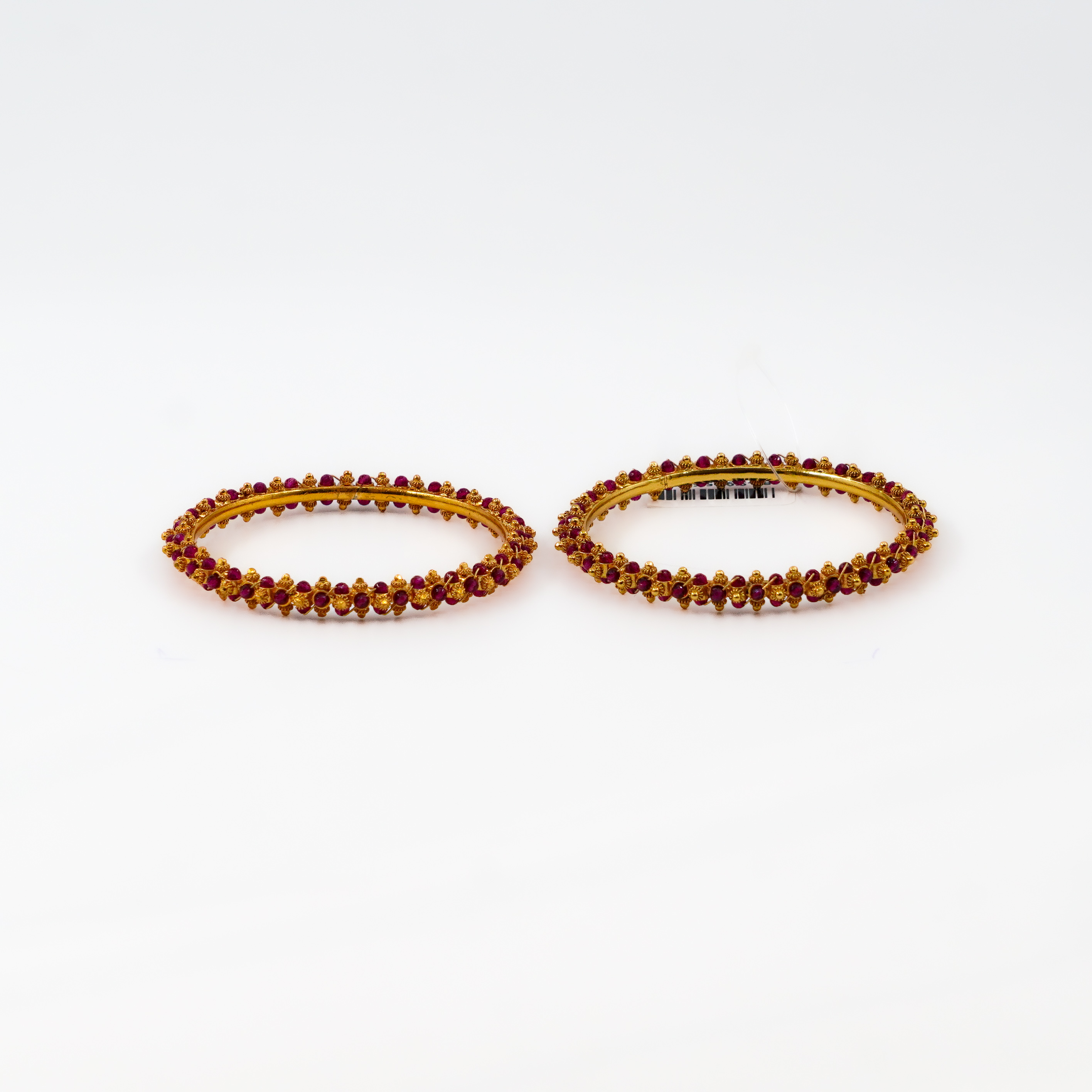 Raag Silver Jewellery Basheerbagh - Gold Polish Stone Bangles