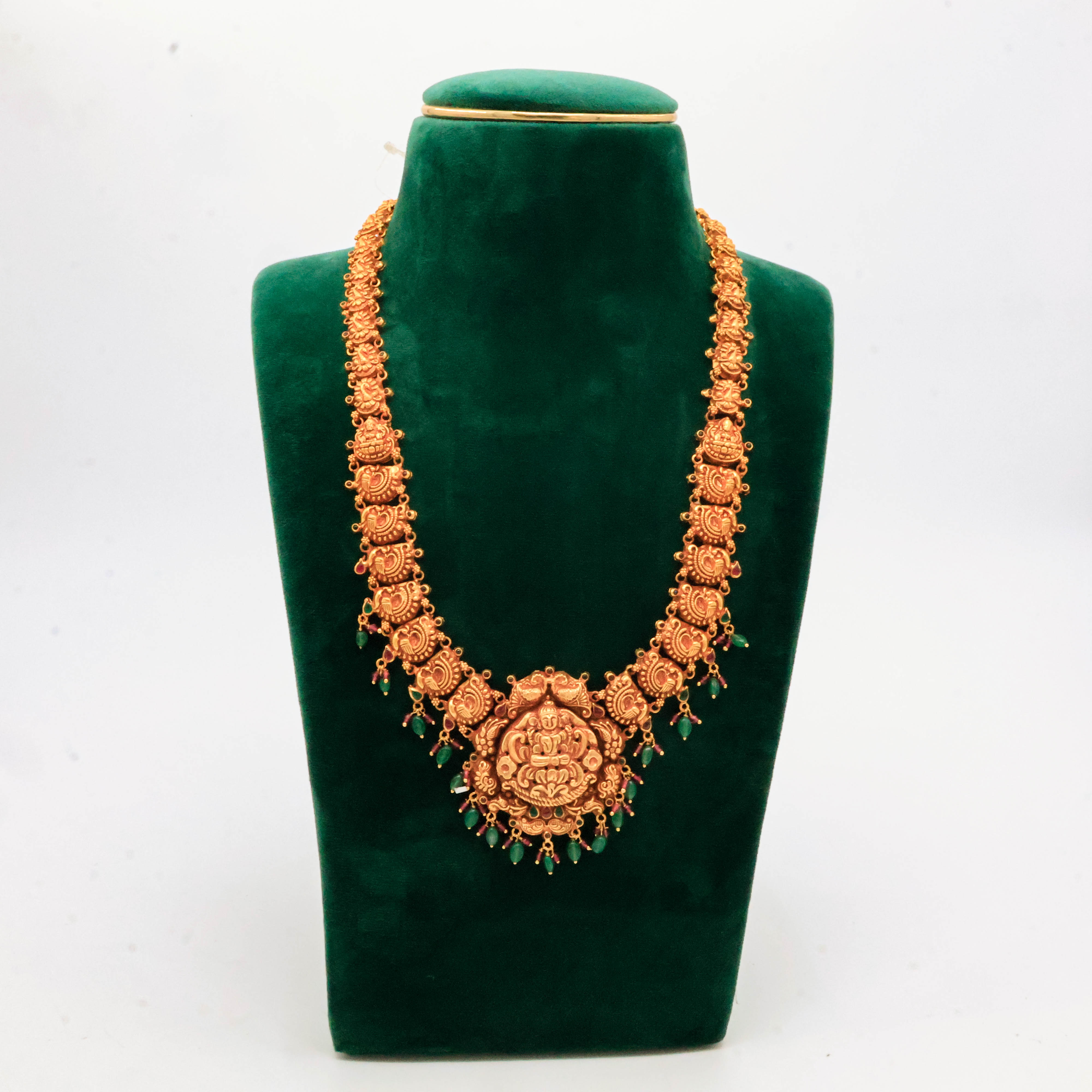 Lakshmi Peacock Necklace Gold