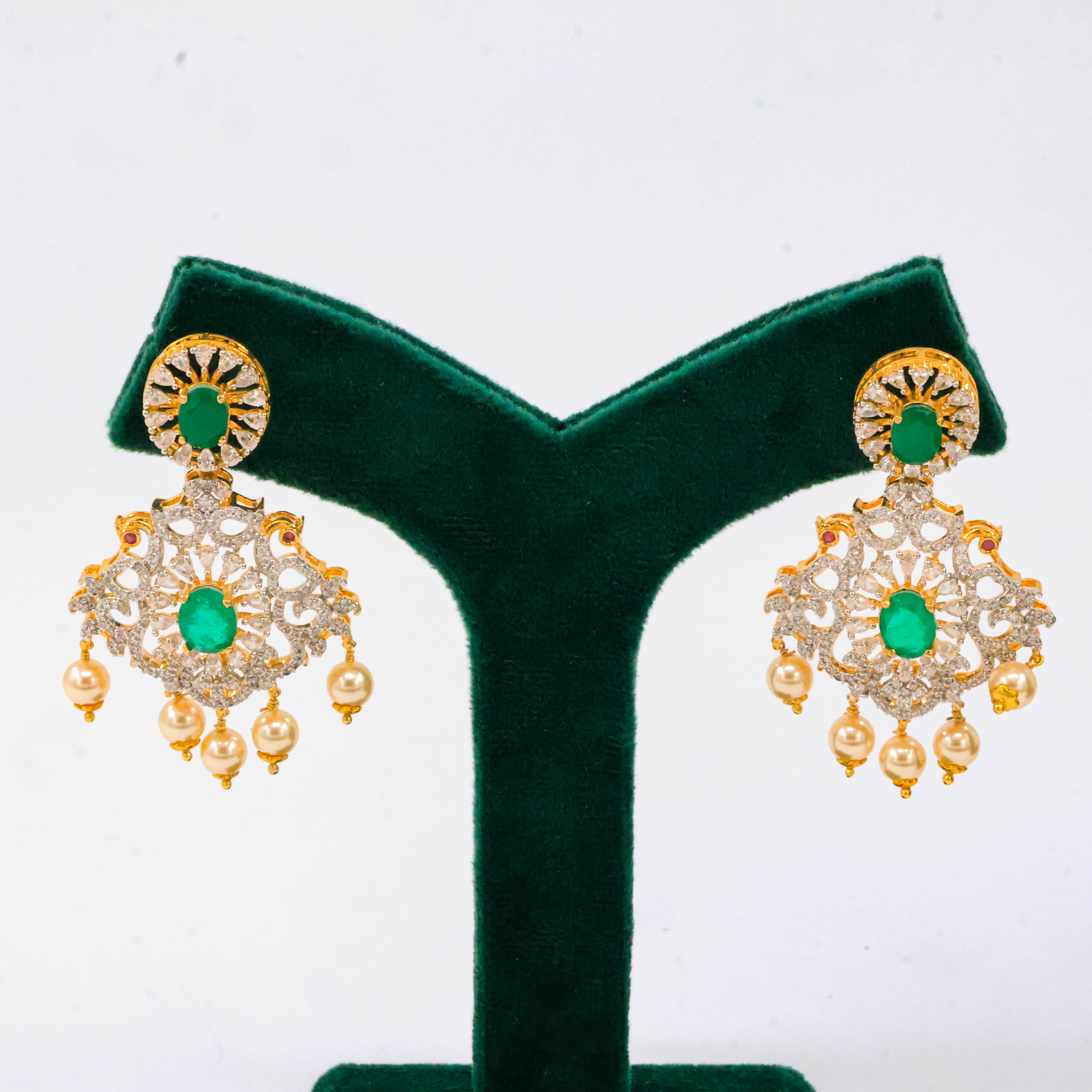Emerald Pearl Choker Set
