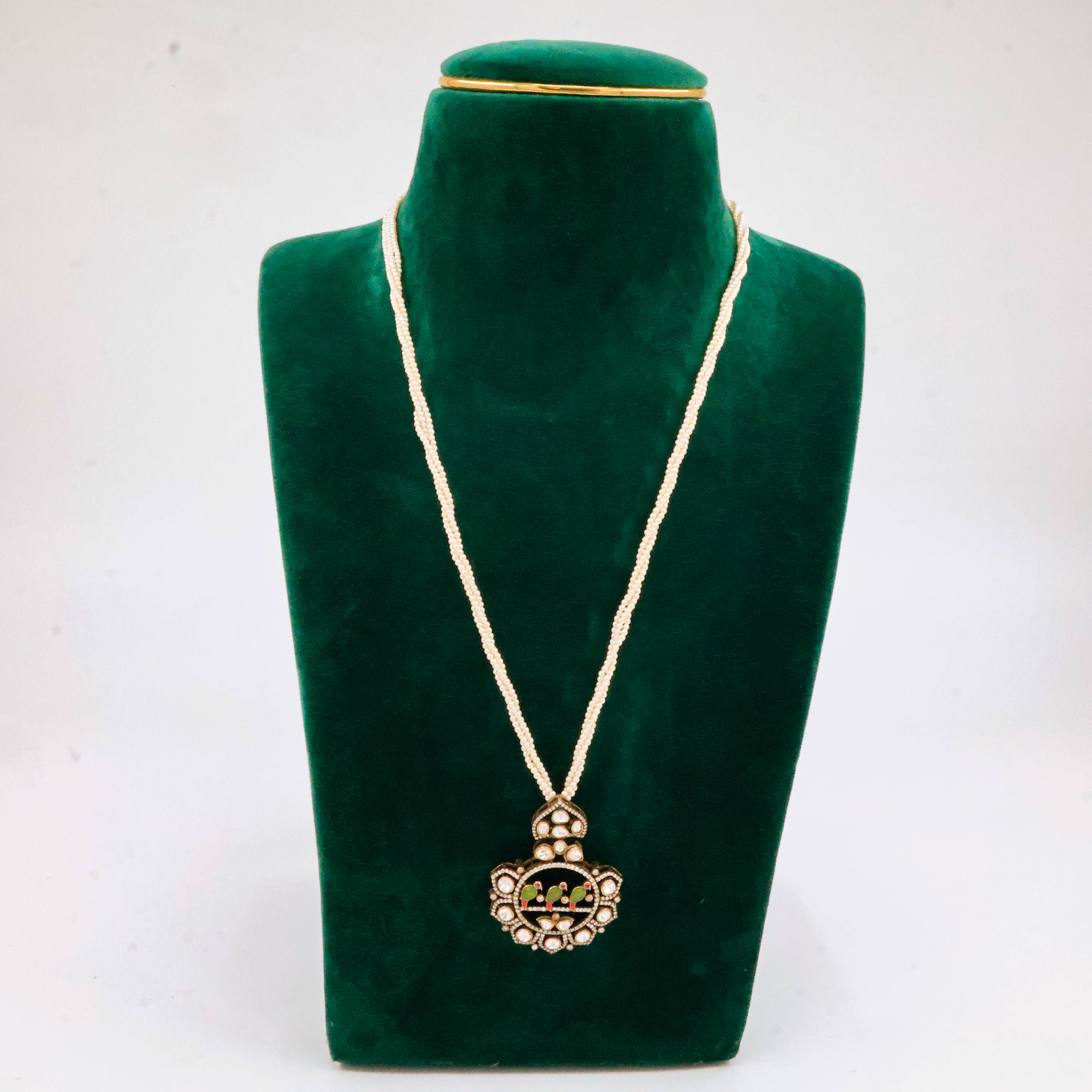 Raag Silver Jewellery Basheerbagh - Parrot Pearl Pendant