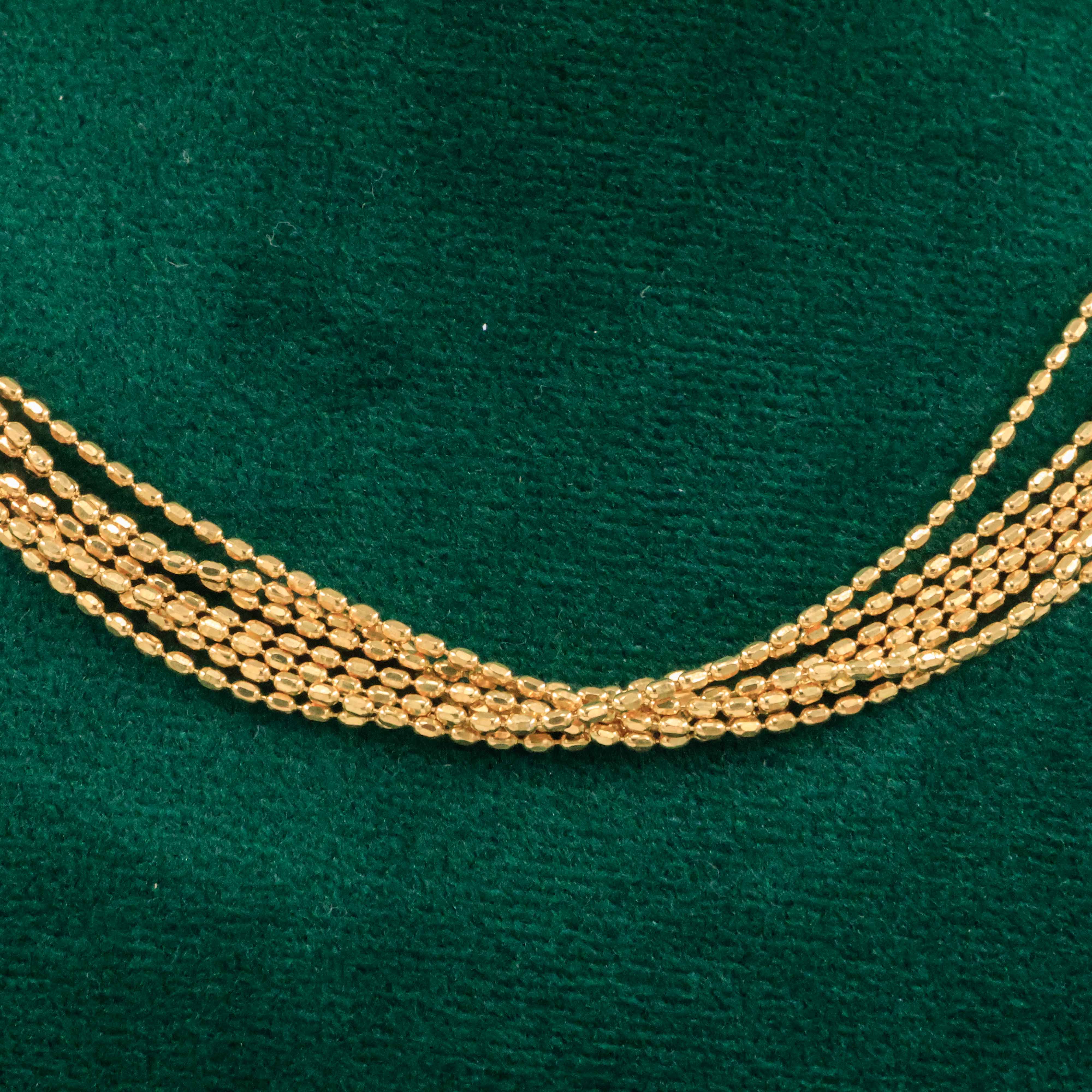 Layered Ball Chain Gold