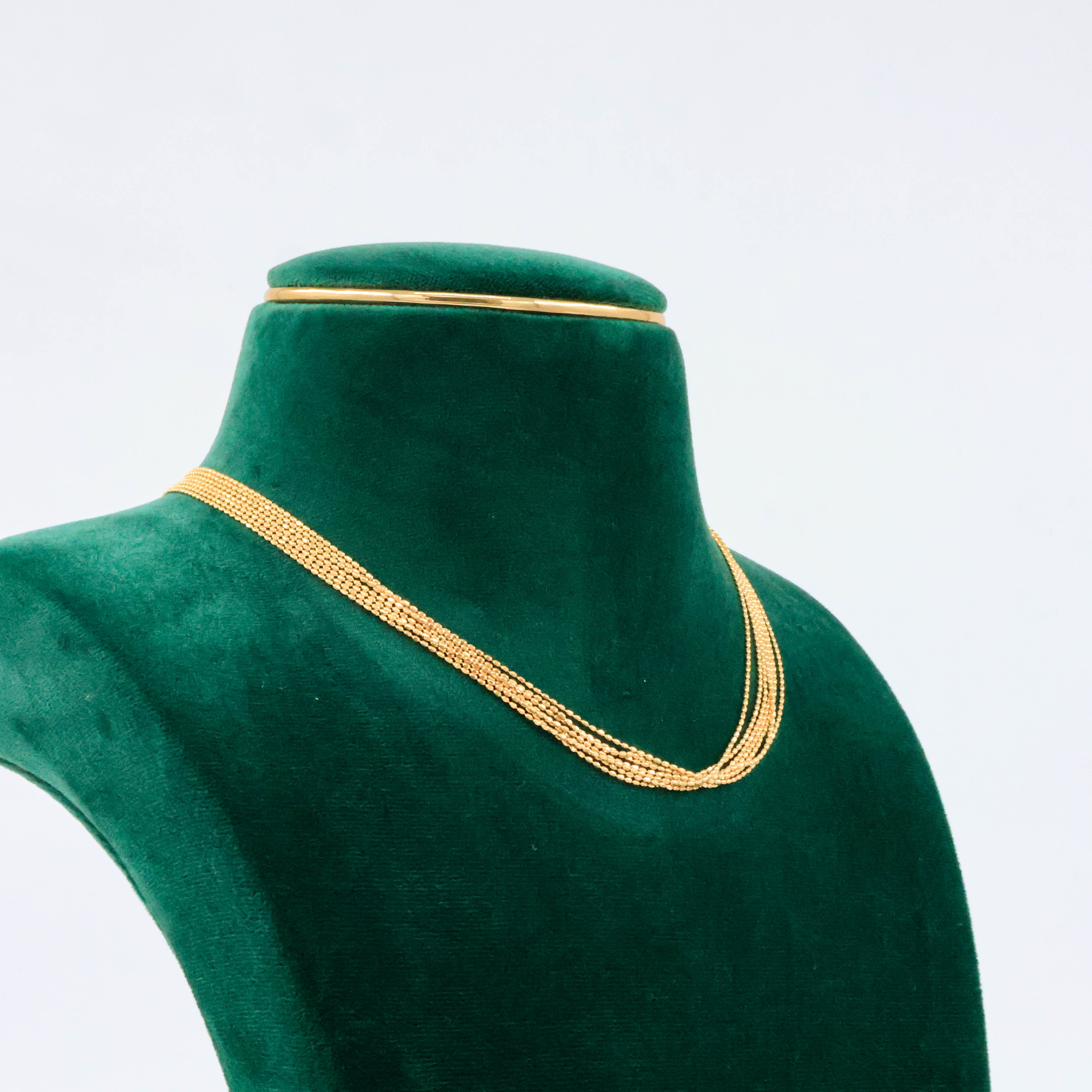 Layered Ball Chain Gold