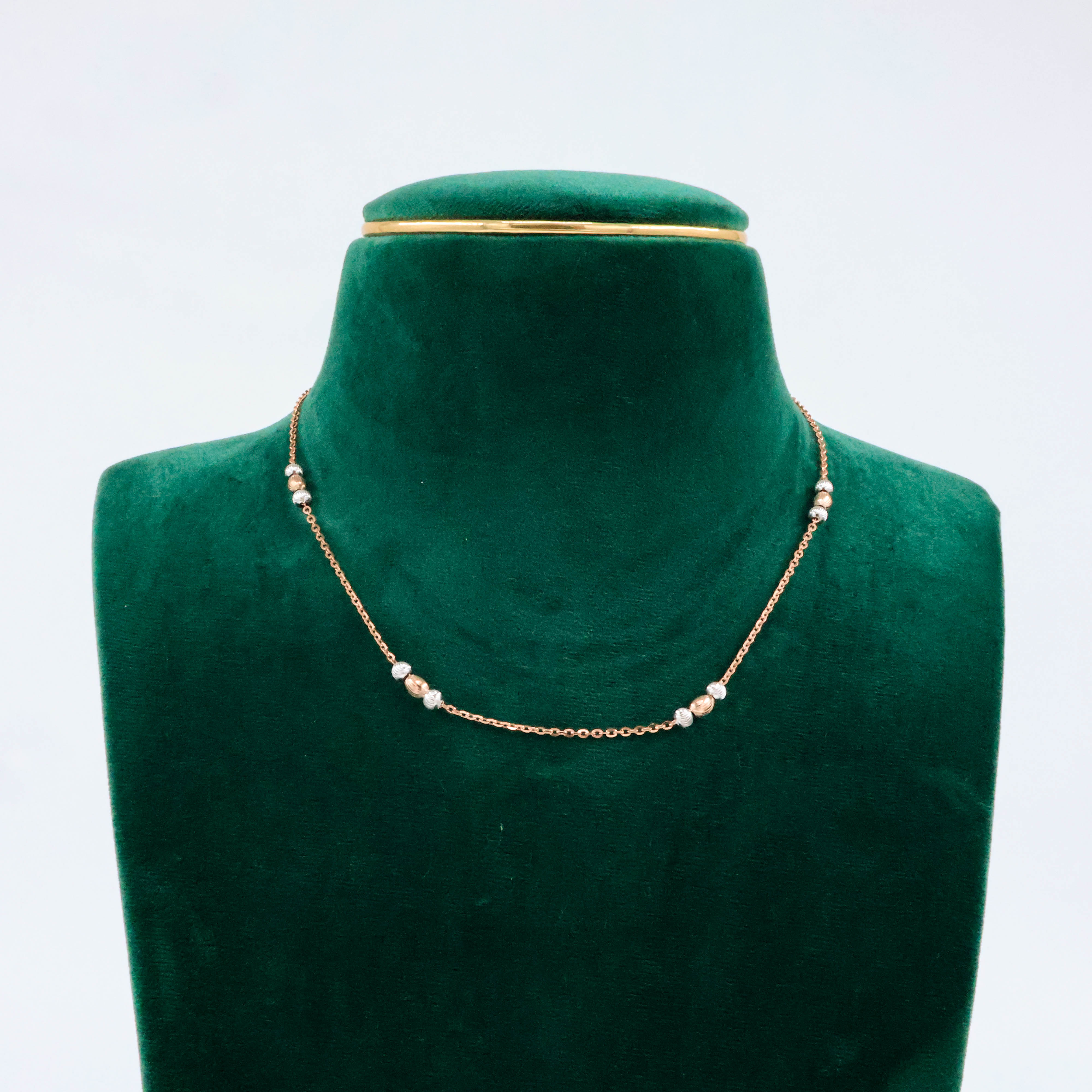 Two-Tone Beaded Chain