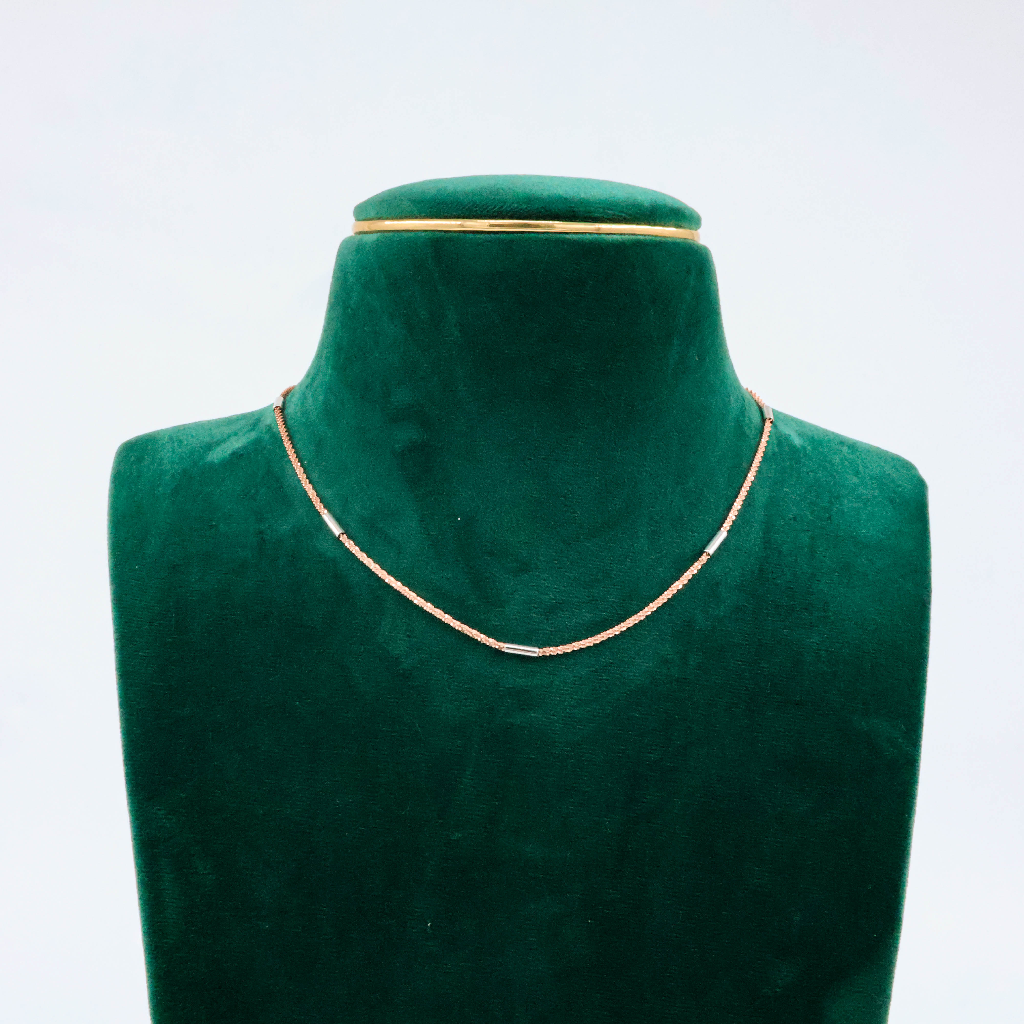 Rose Gold Bar Chain