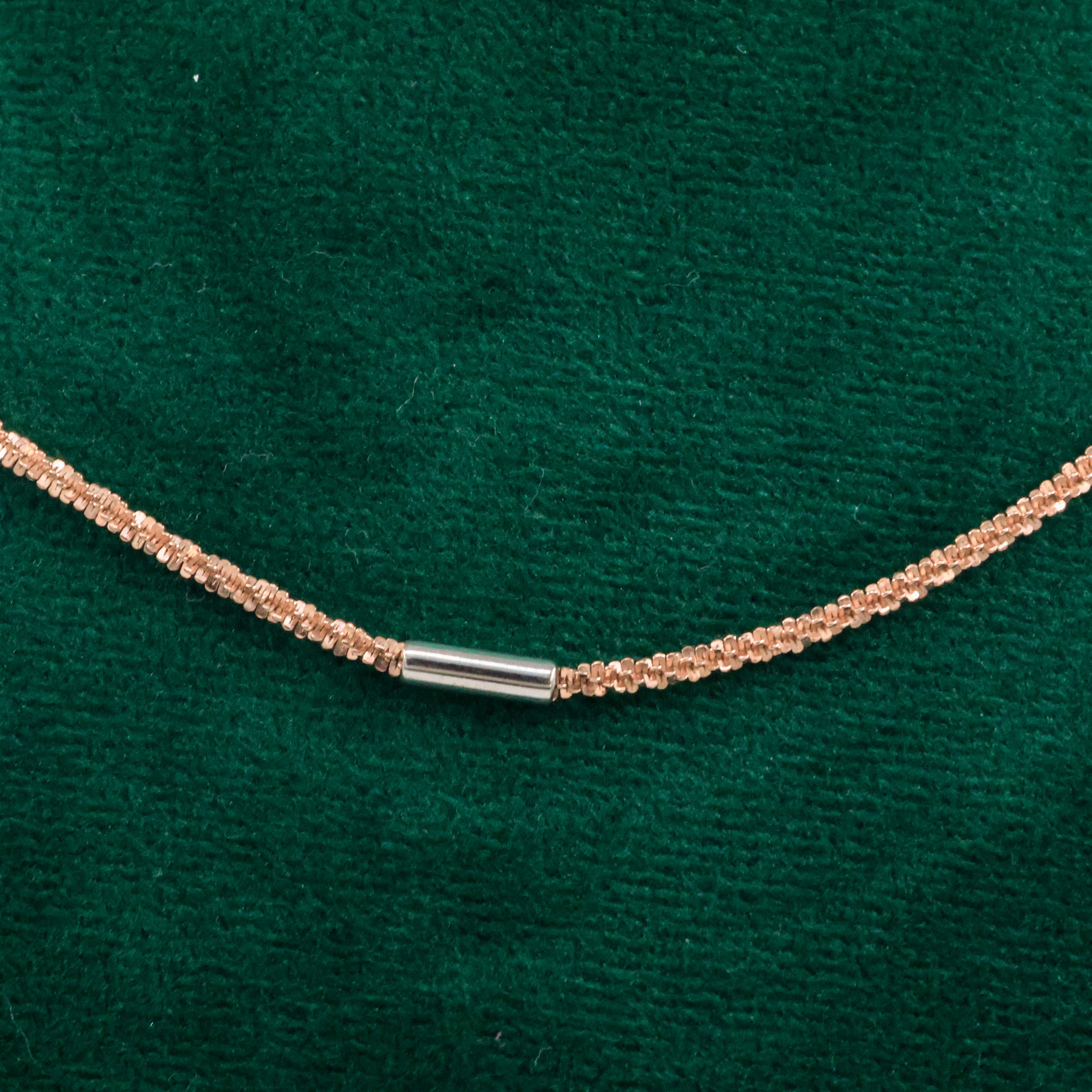 Raag Silver Jewellery Basheerbagh - Rose Gold Bar Chain