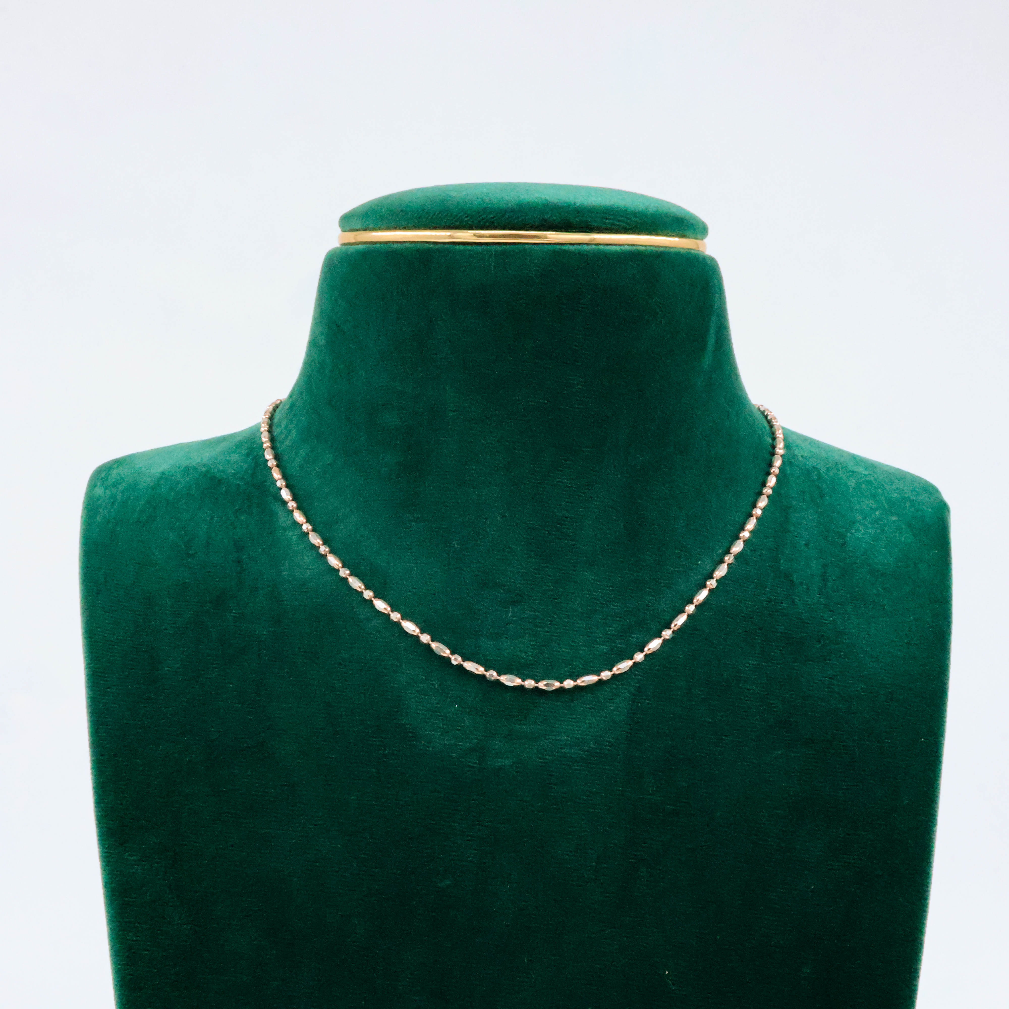 Rose Gold Faceted Chain