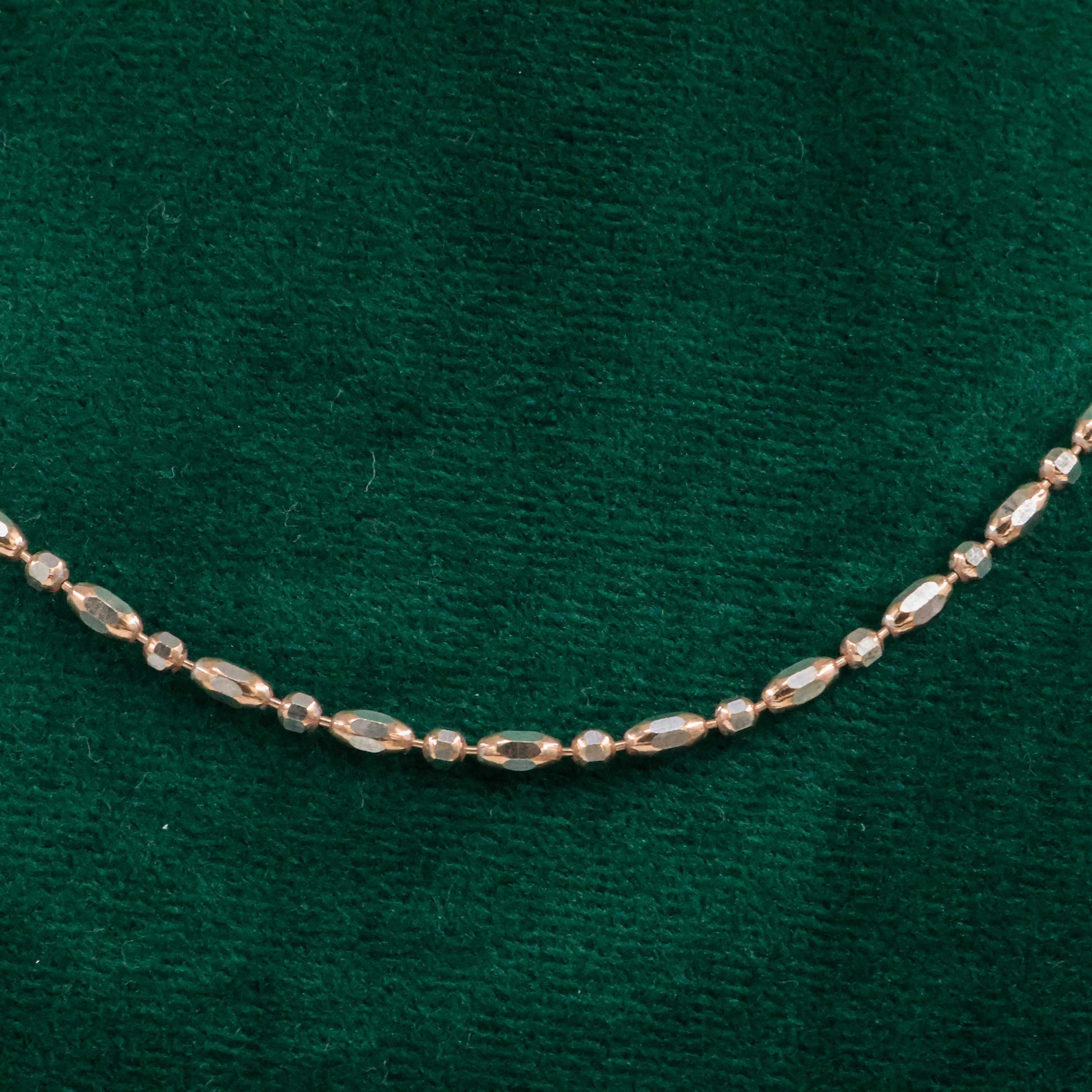 Raag Silver Jewellery Basheerbagh - Rose Gold Faceted Chain